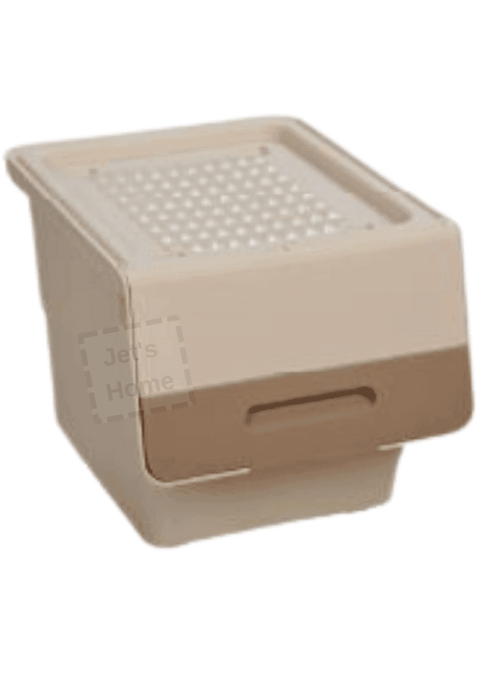 2'li Tekerlekli Sebzelik BPA Free Soğanlık Oyuncaklık Organizer Beyaz Krem 33 Lt