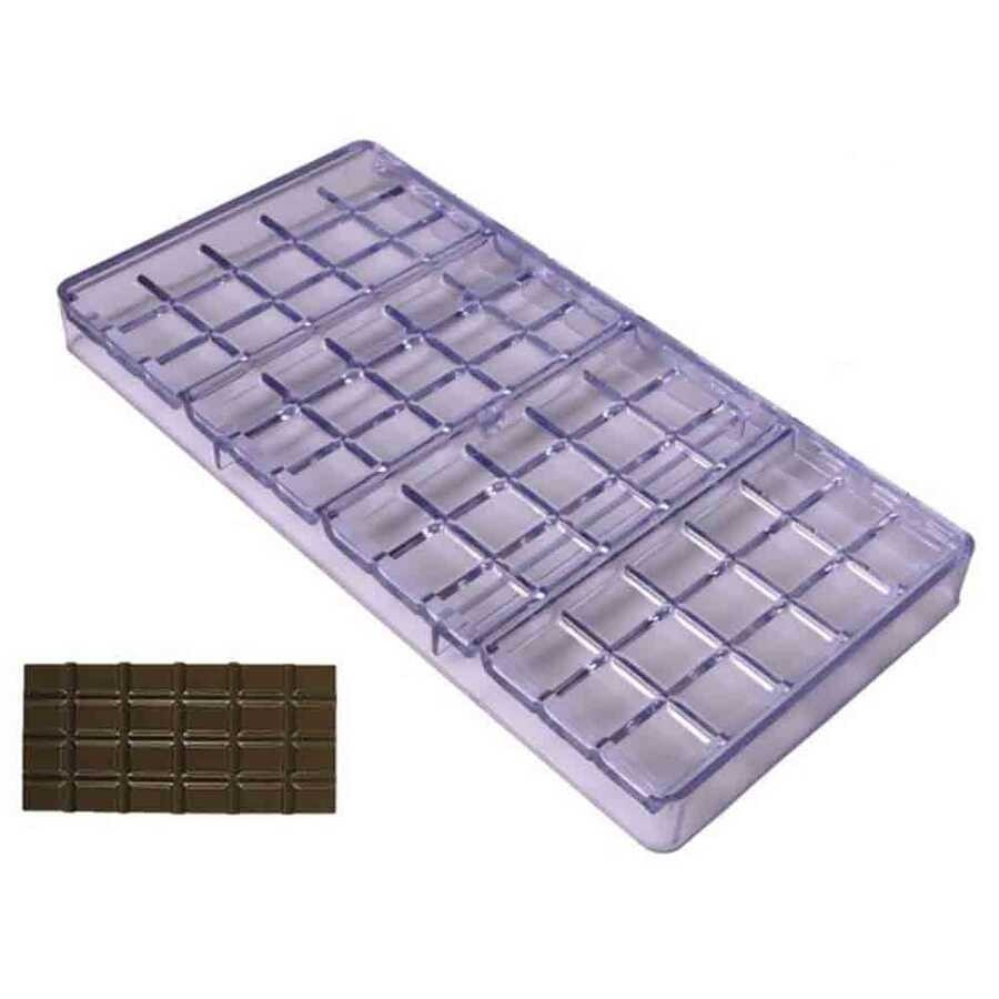 Tablet Çikolata Kalıbı Polikarbon 27.5X13.5 cm