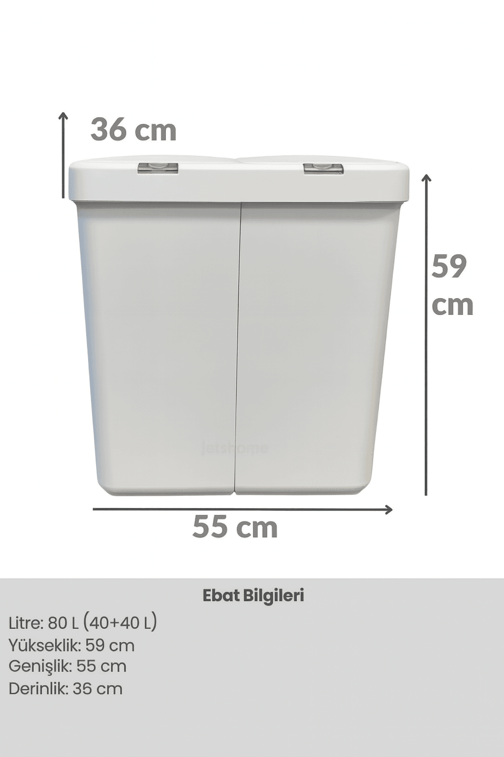 4’lü Katlanabilir Çamaşır Sepeti Seti – 80 Litre Kirli Sepeti, Sele, Su Kovası ve Maşrapa