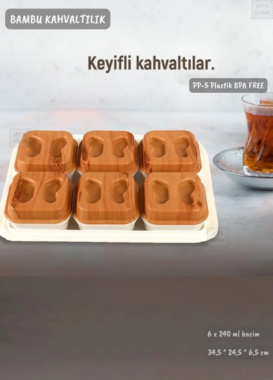 ブレッシュ 6袋セット Irak Plastik Plastart 6 Bölmeli Kahvaltı Seti | Kahvaltılık Fiyatı