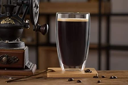 450 ml Çift Camlı Bardak Çift Cidarlı Cam Bardak