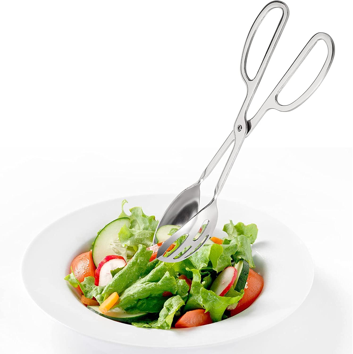 Salata Maşası Paslanmaz Çelik Maşa Pişirme Maşası Barbekü Maşası Kek Maşası 26 cm