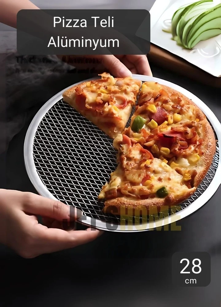 Pizza Tepsisi Alüminyum Pizza Teli Lahmacun Tepsisi 28 Cm