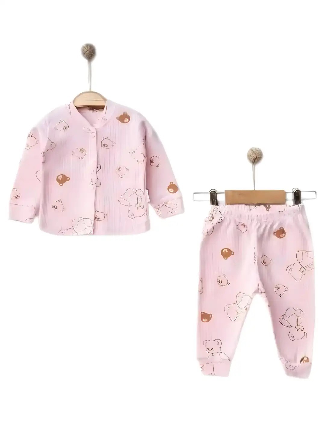 AYICIK BEBEK DÜĞMELİ PİJAMA TAKIMI