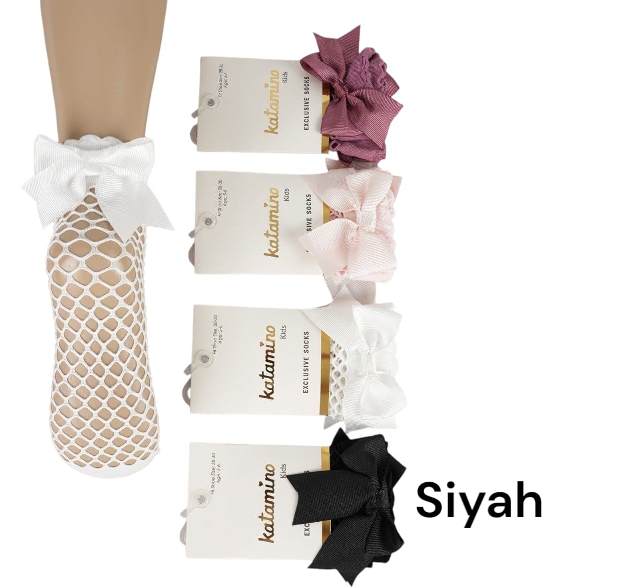 LEYAN AKS İNCE FİLE SOKET - SİYAH