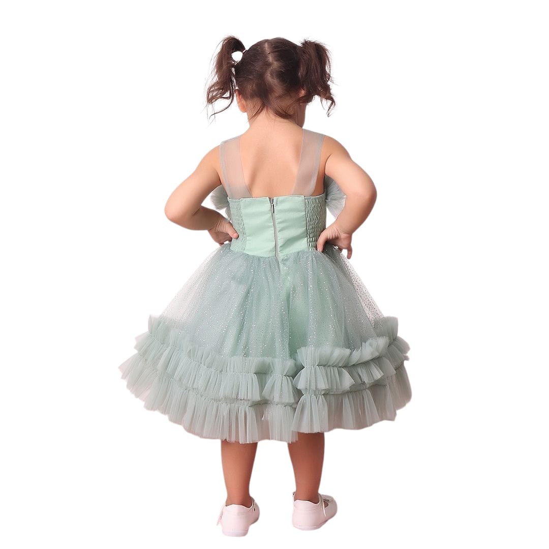 FIRFIRLI KABARIK BEBEK ABİYE ELBİSE