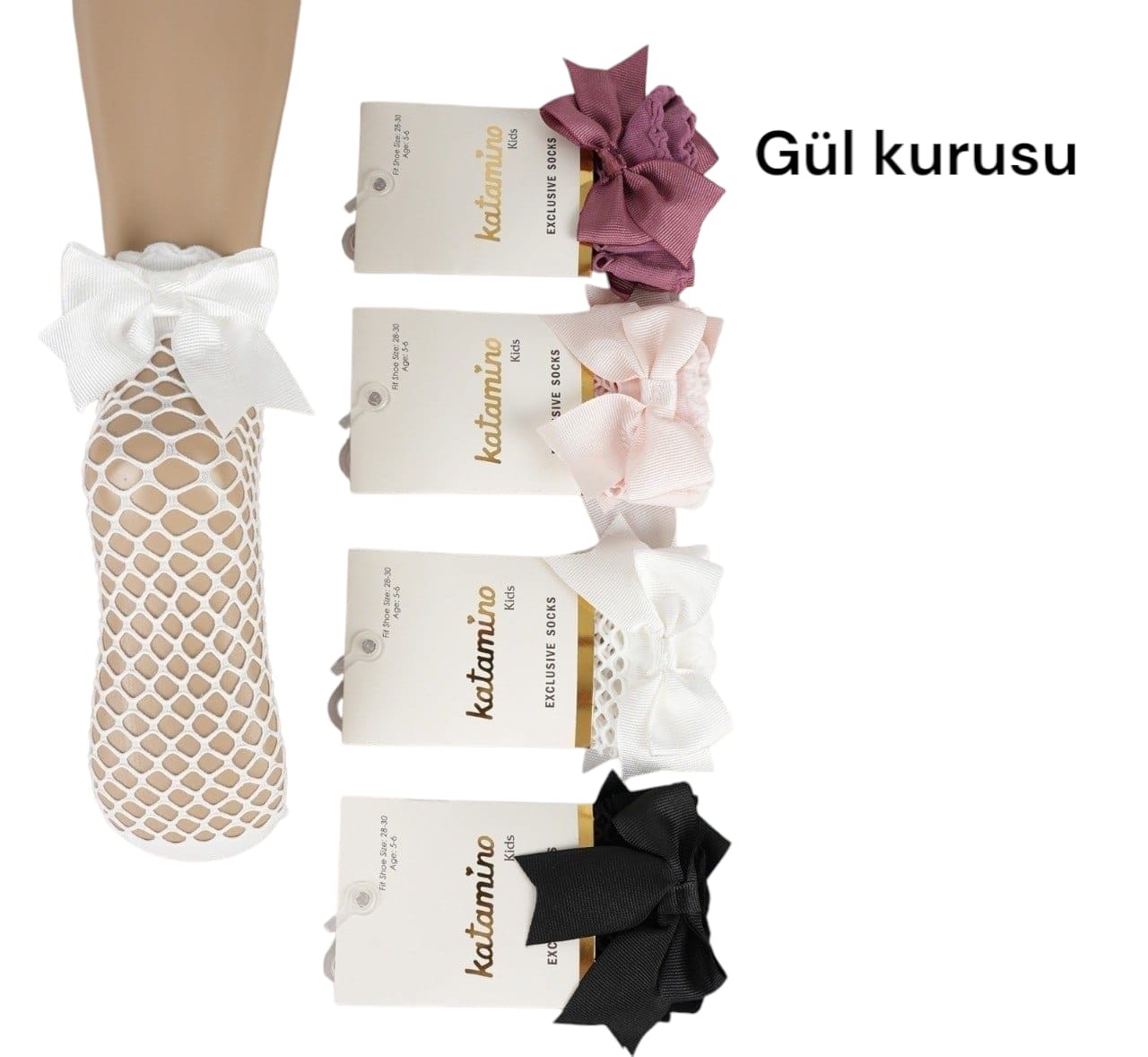 LEYAN AKS İNCE FİLE SOKET - GÜL KURUSU