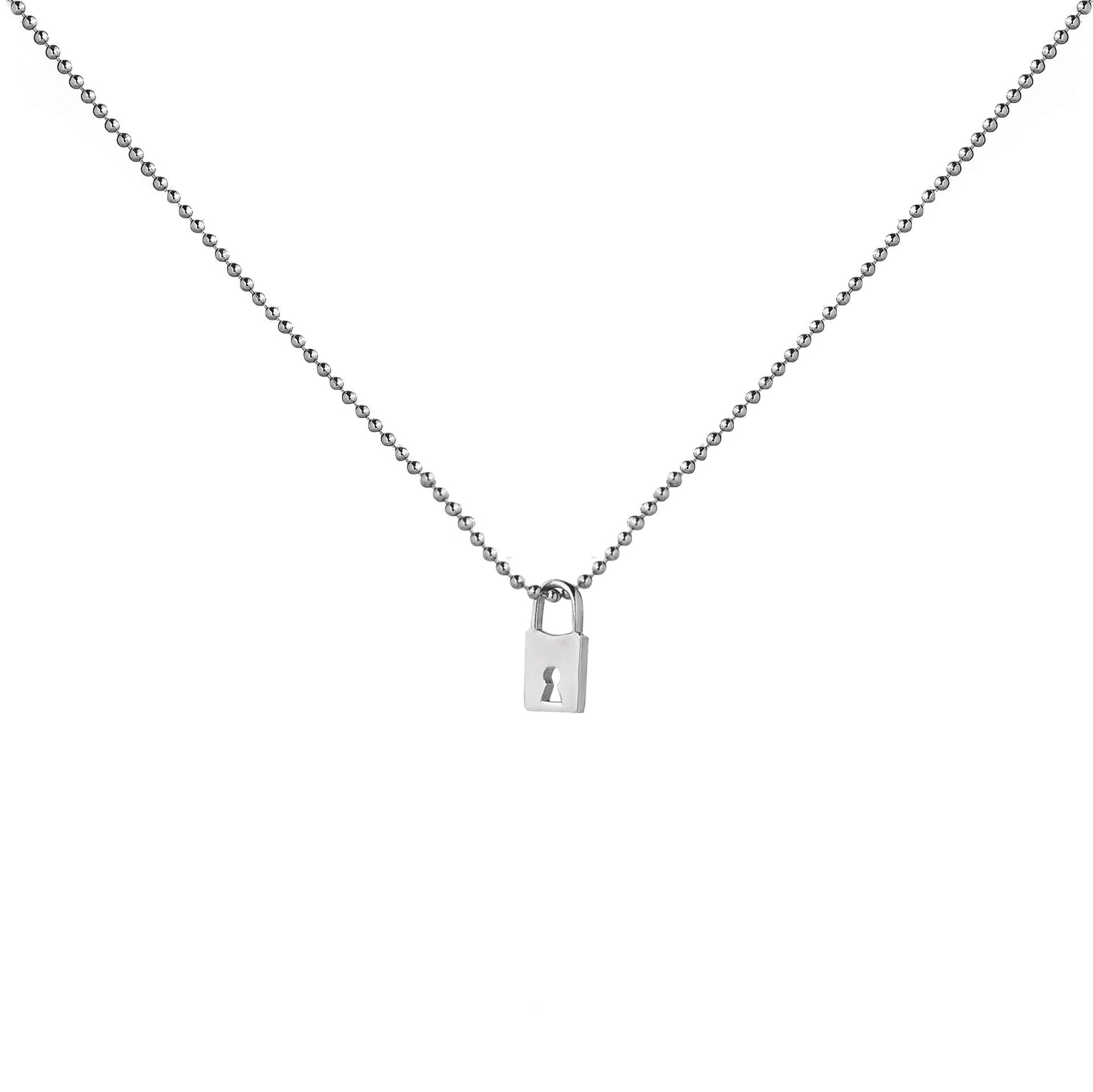 Kilit Gümüş Kolye