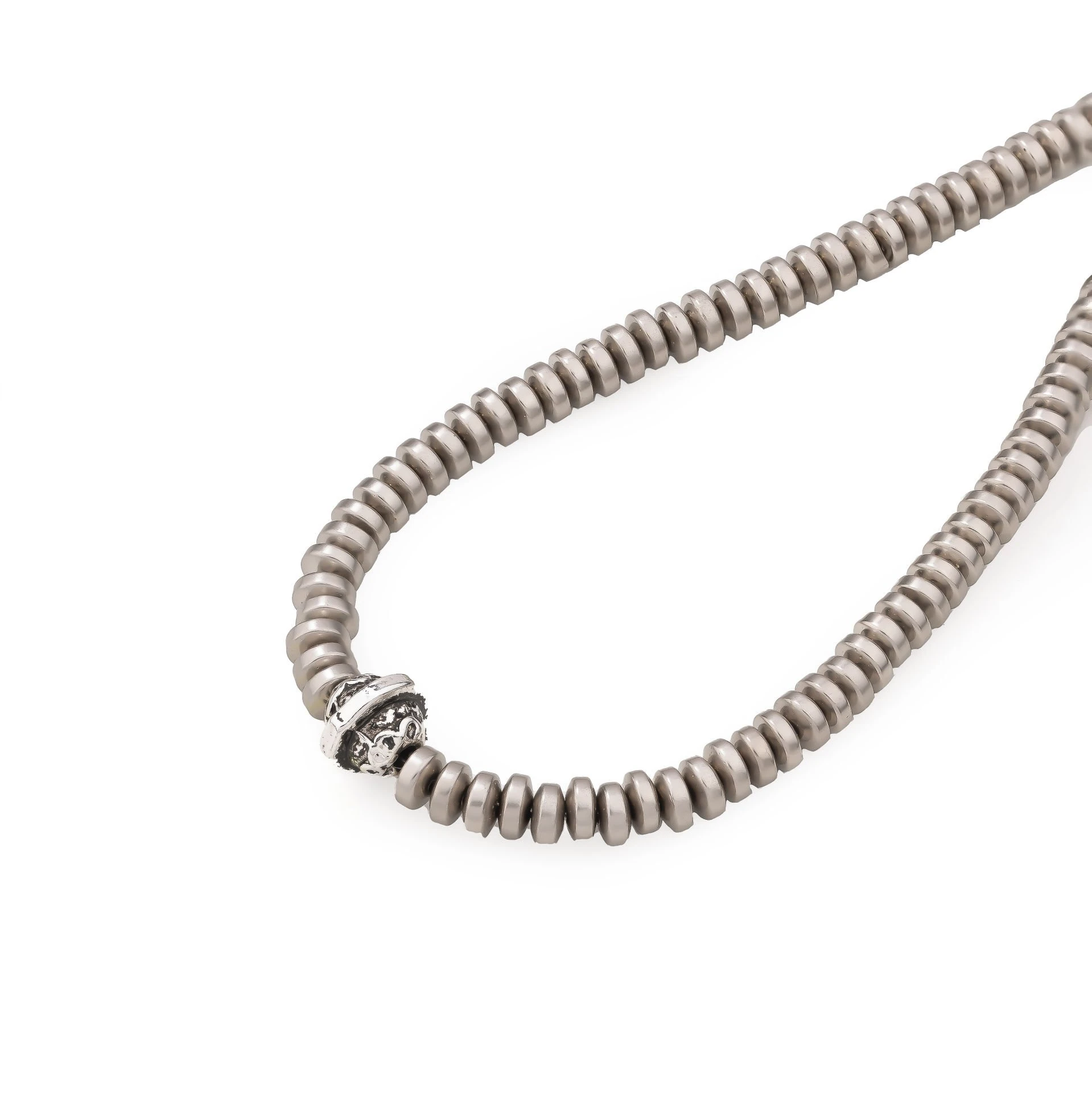 Orenda Gri Doğal Taş Erkek Kolye