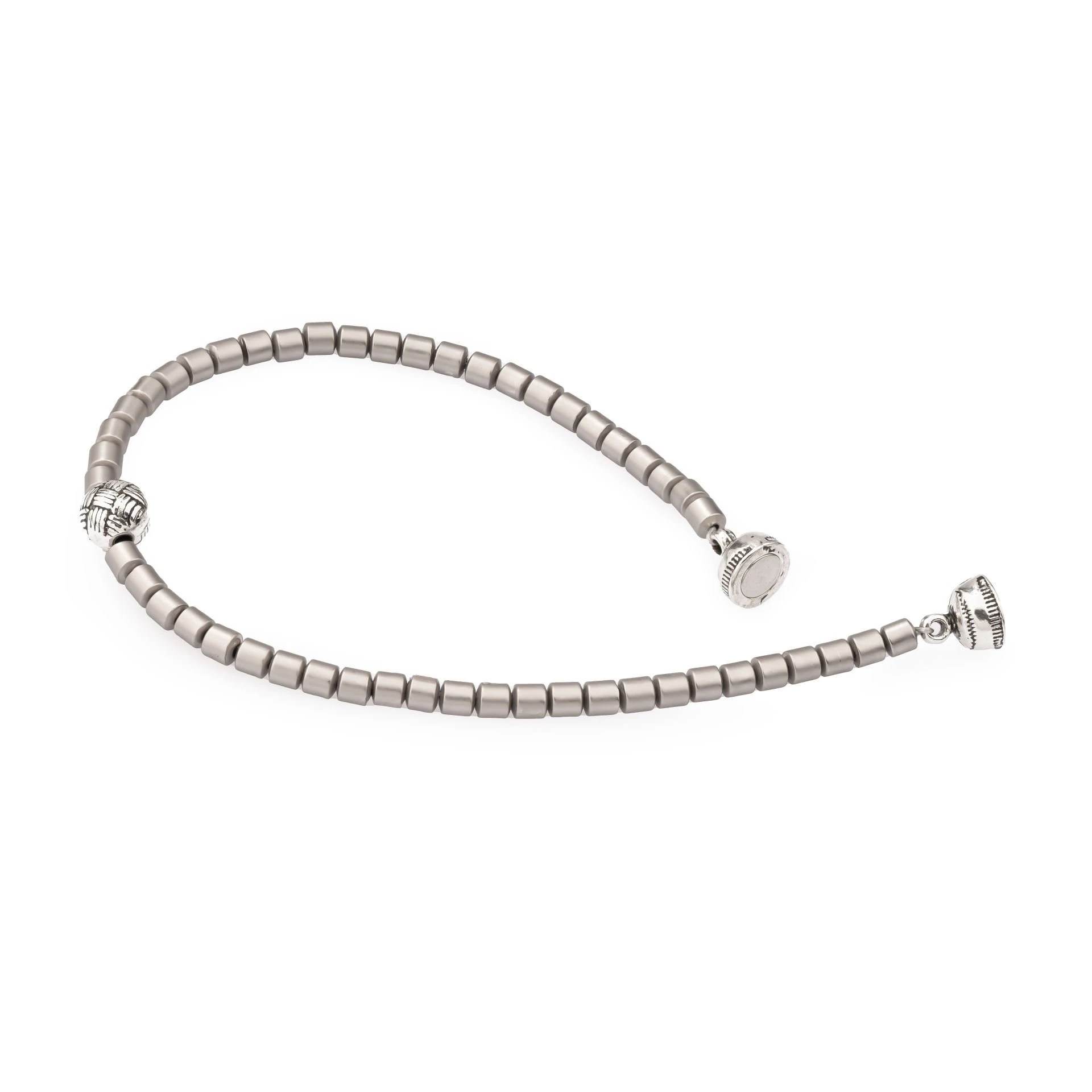 Opia Gri Doğal Taş Erkek Bileklik