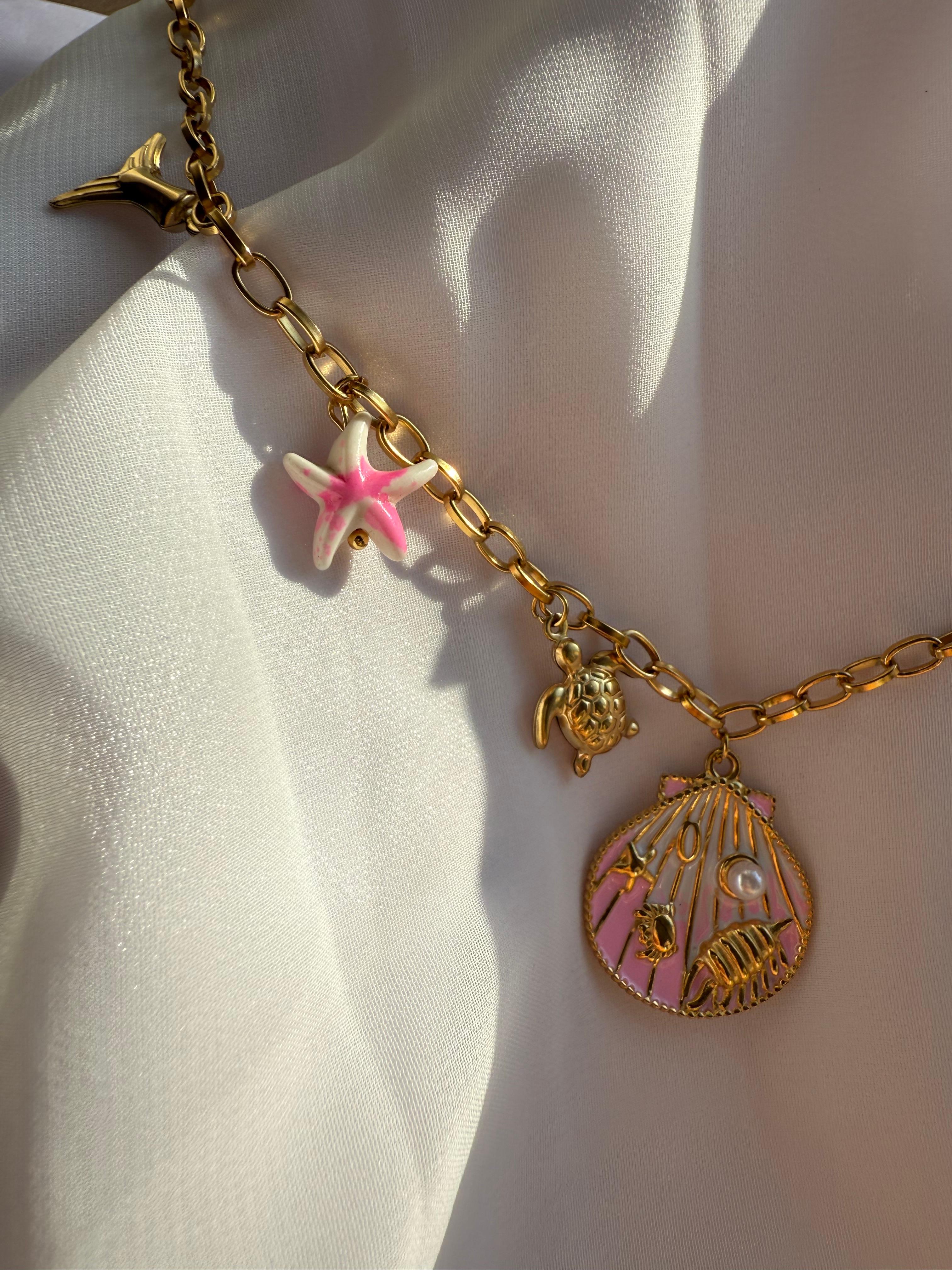 SEASHELL TALES KOLYE PEMBE
