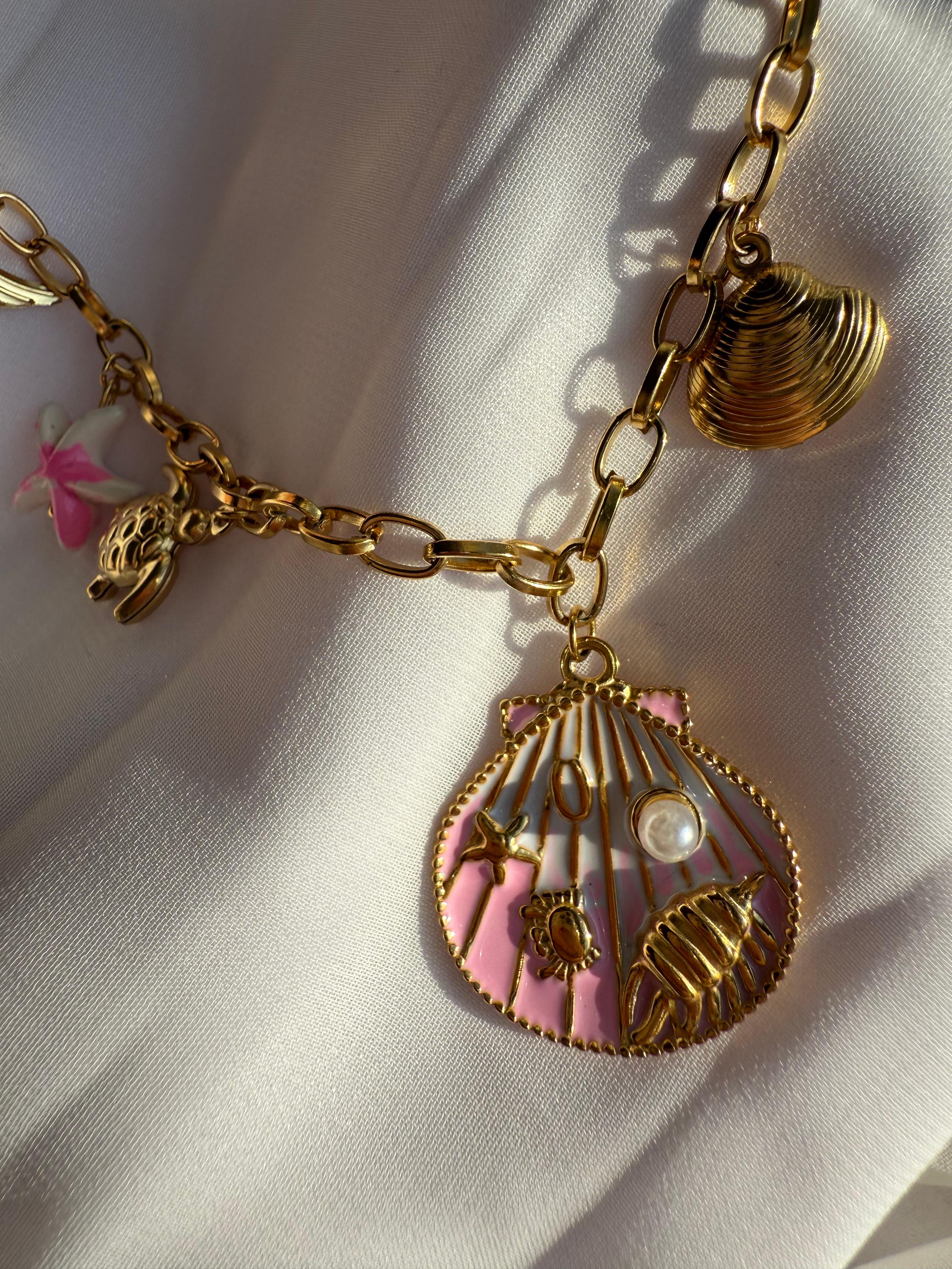 SEASHELL TALES KOLYE PEMBE