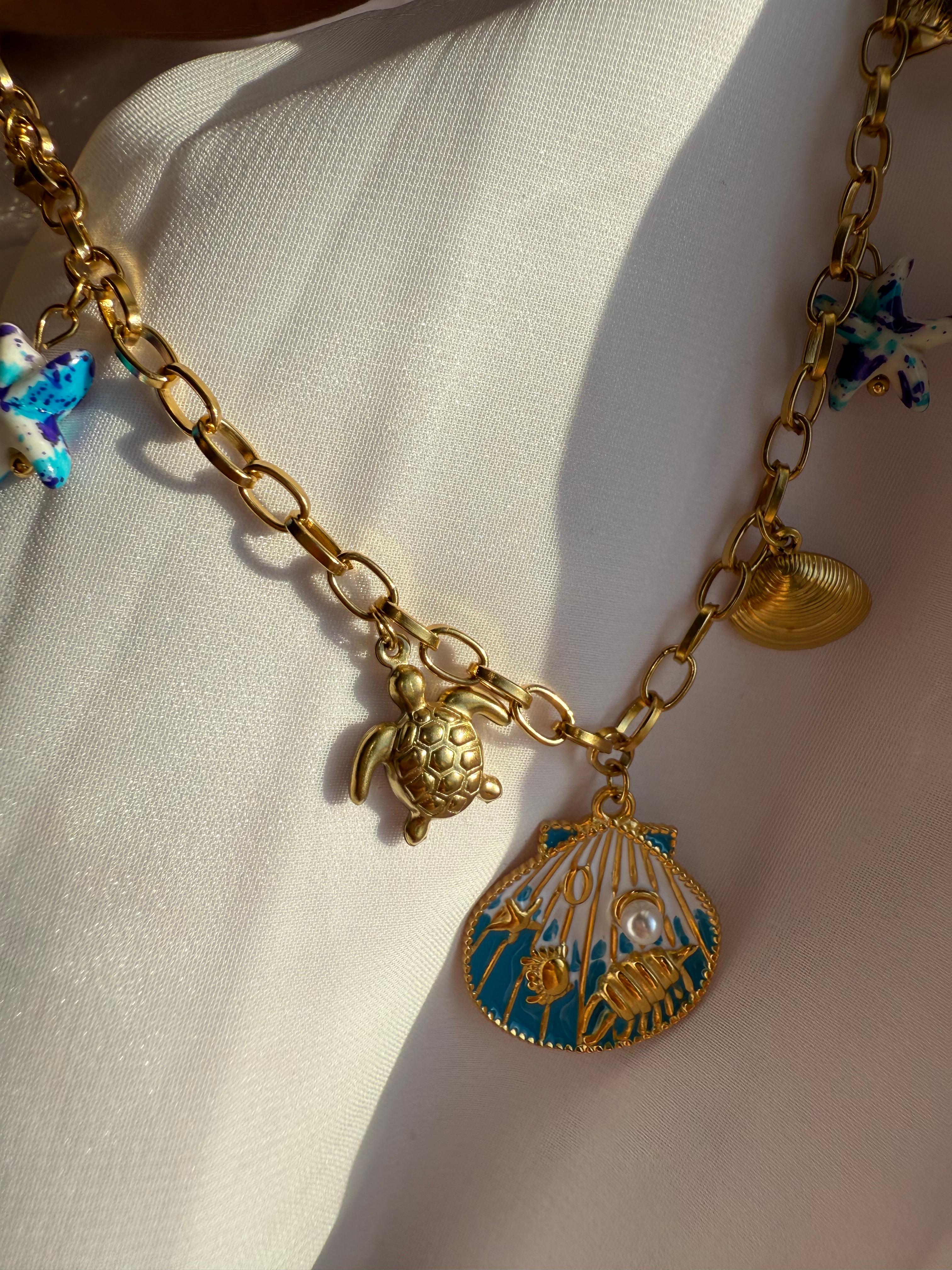 SEASHELL TALES KOLYE MAVİ