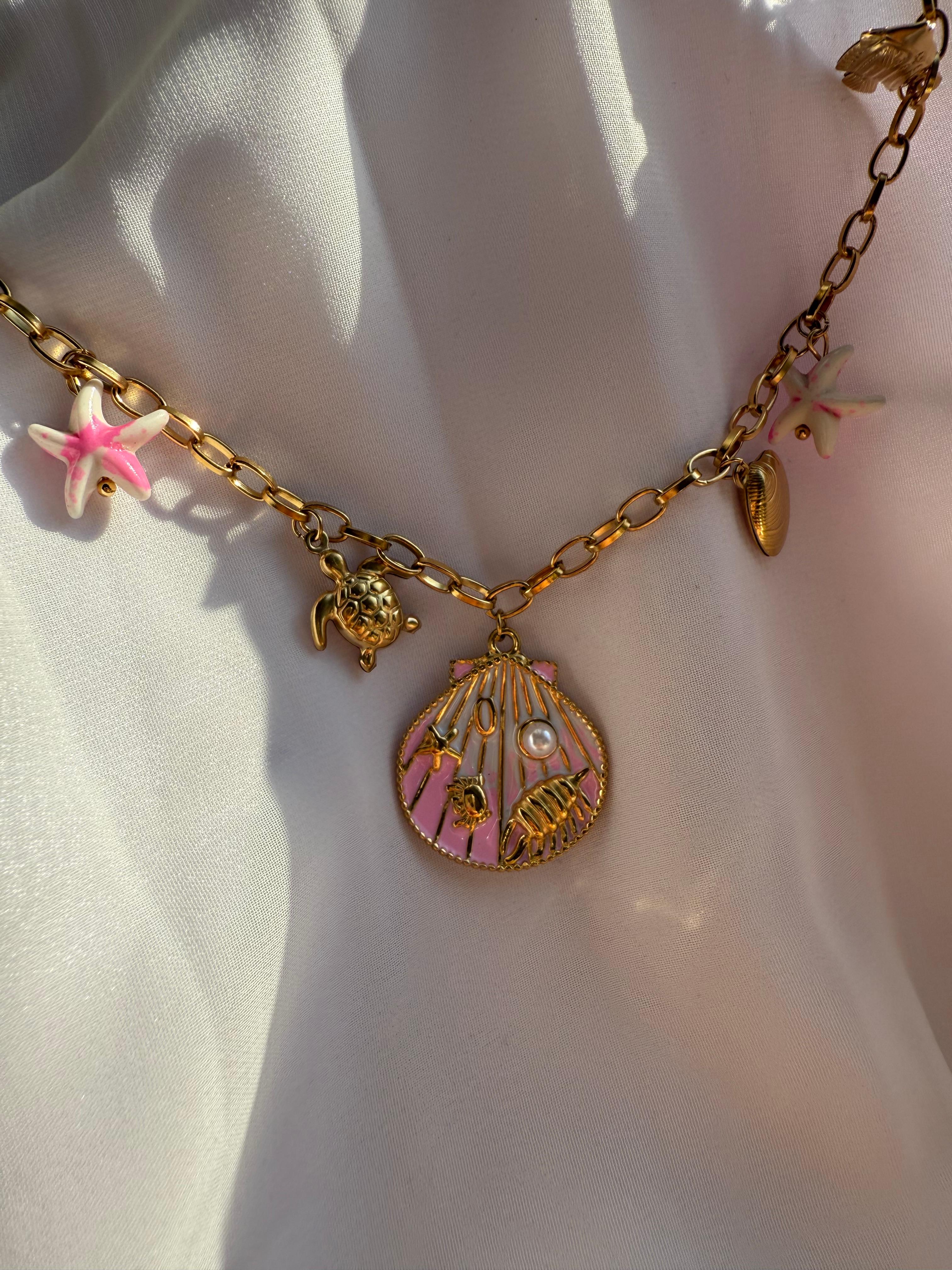 SEASHELL TALES KOLYE PEMBE