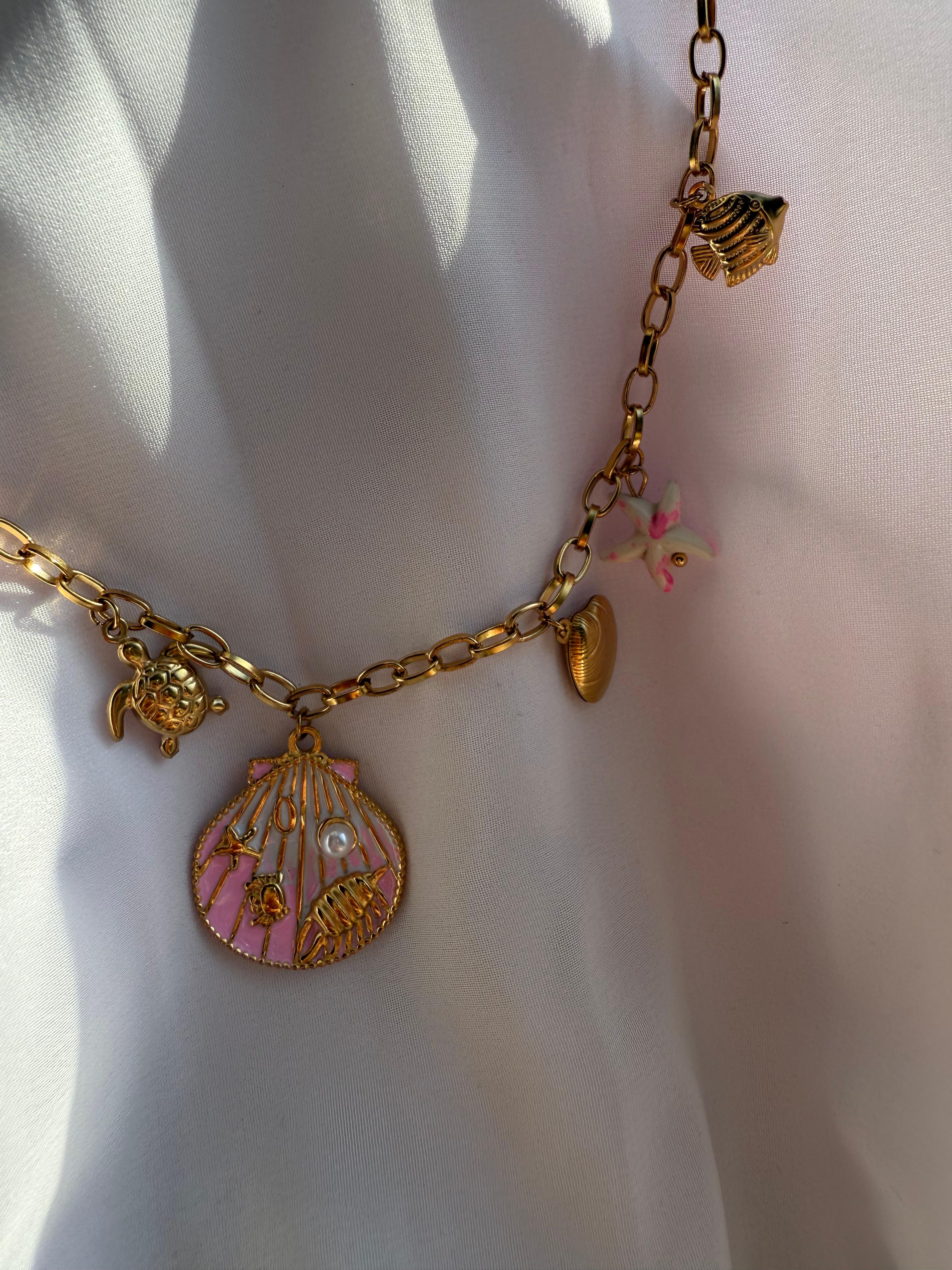 SEASHELL TALES KOLYE PEMBE