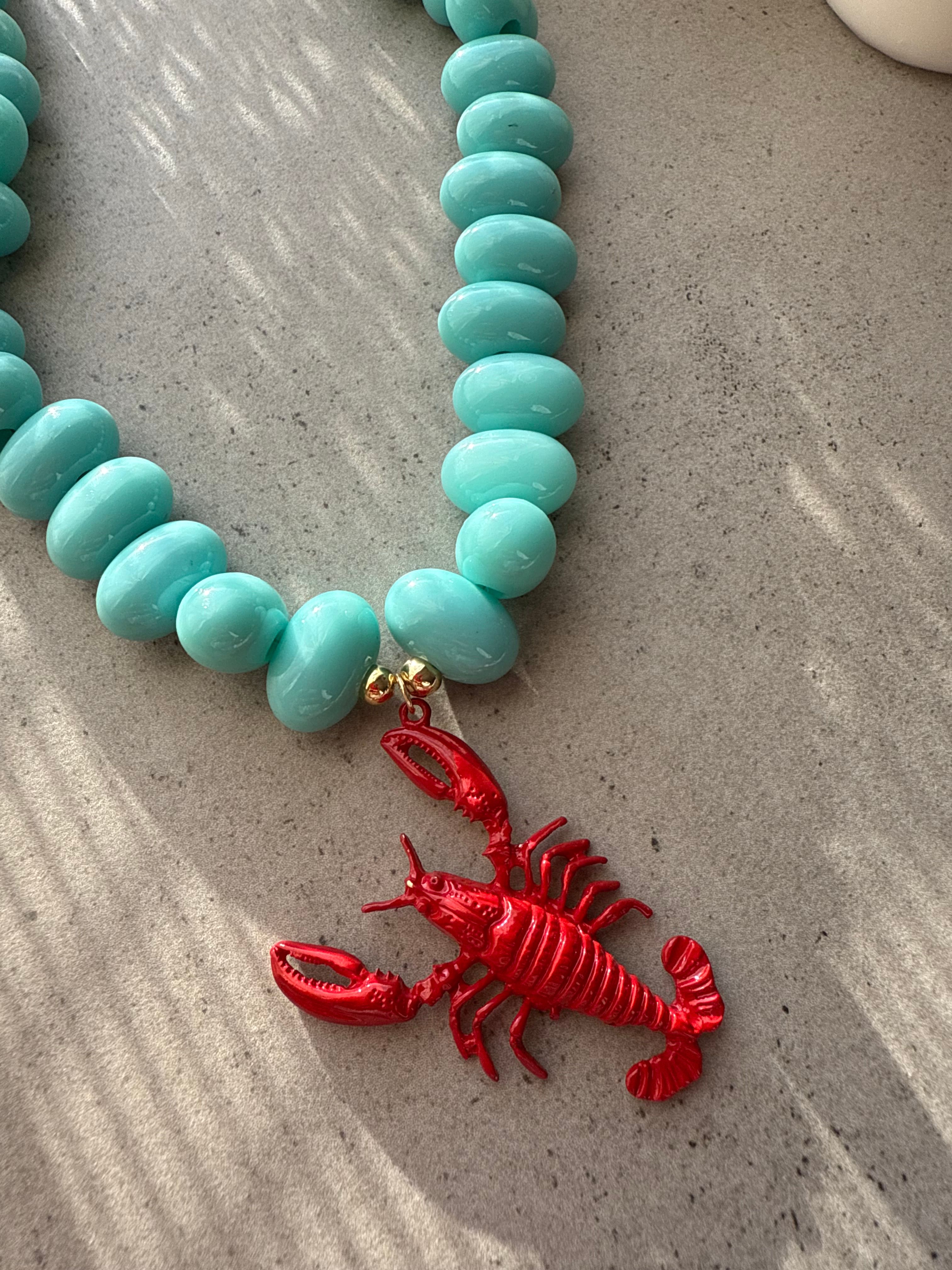 LOBSTER CLUB KOLYE TURKUAZ