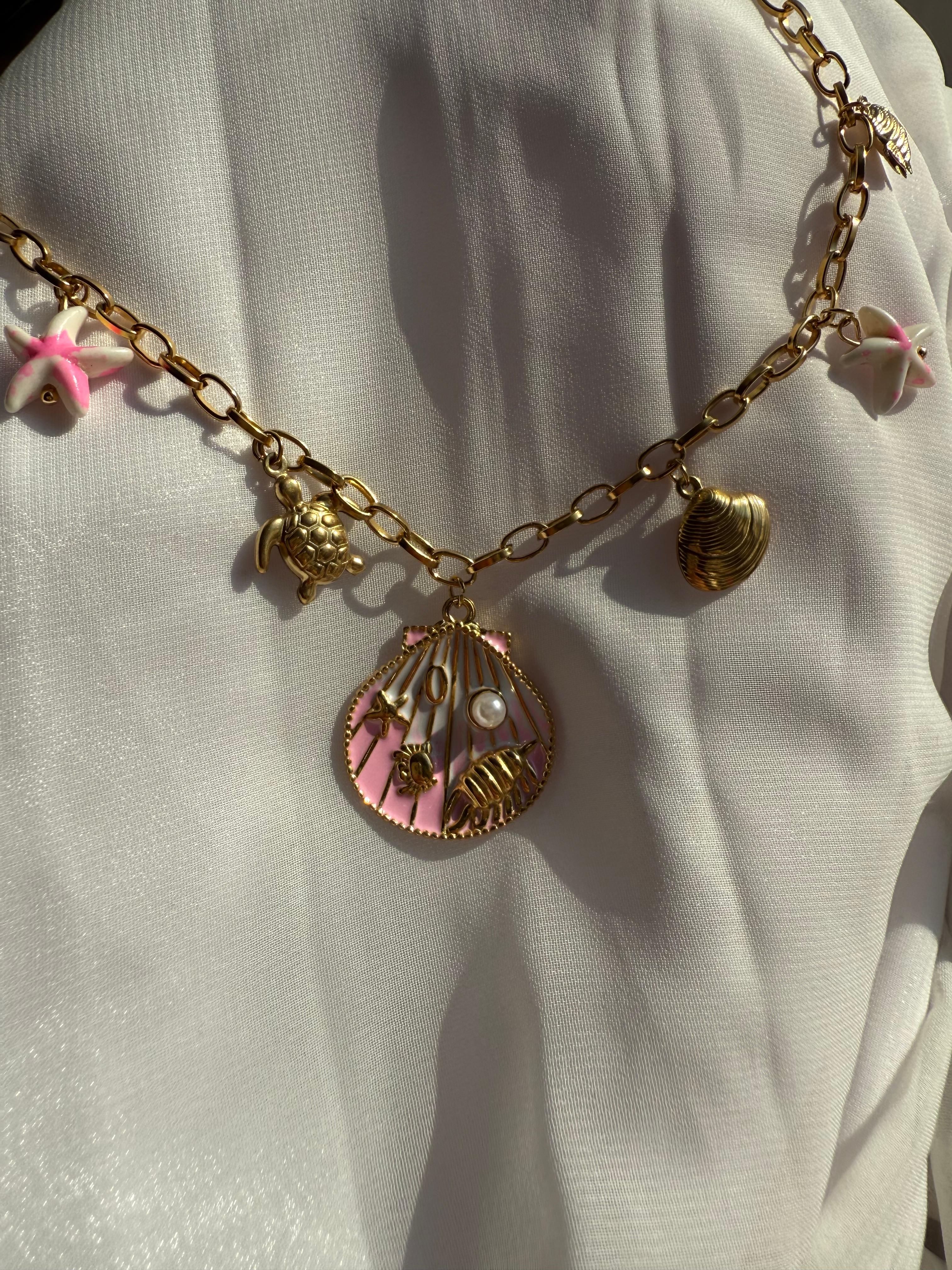 SEASHELL TALES KOLYE PEMBE