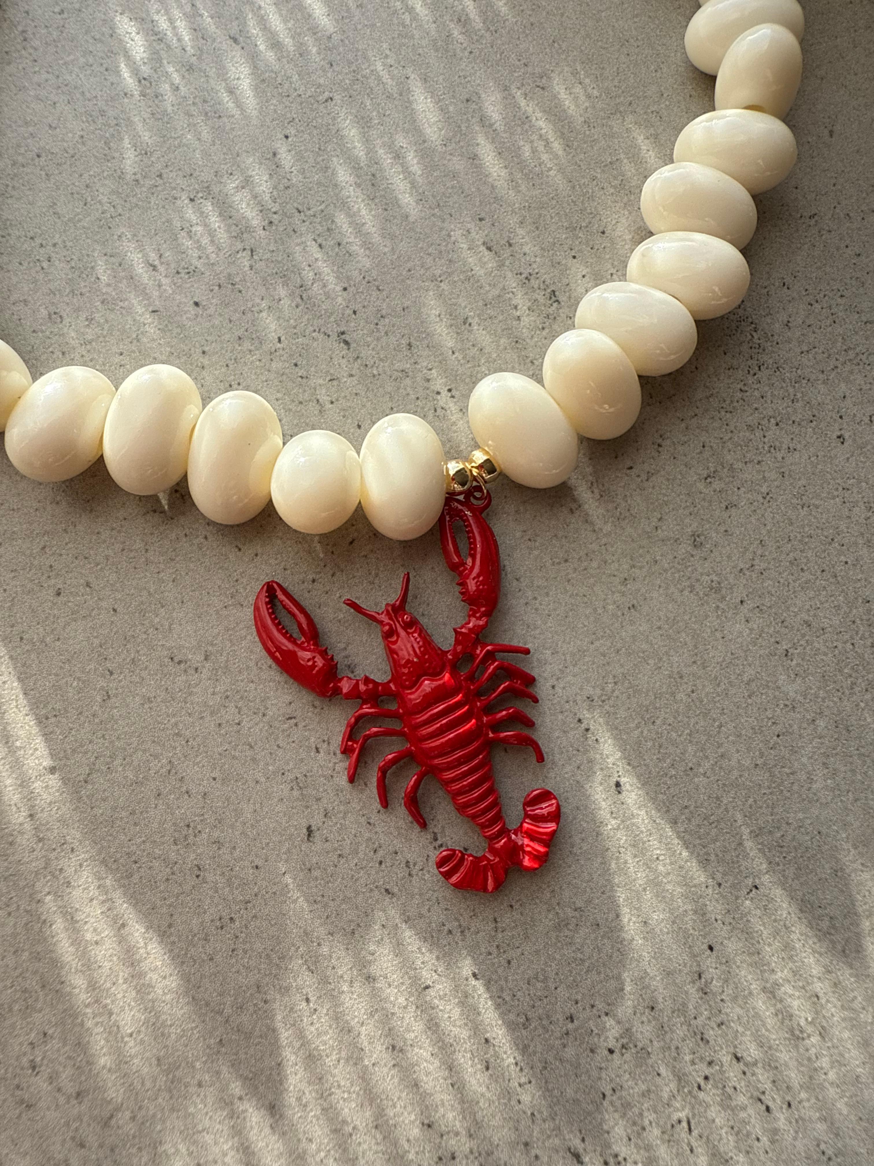 LOBSTER CLUB KOLYE FİLDİŞİ