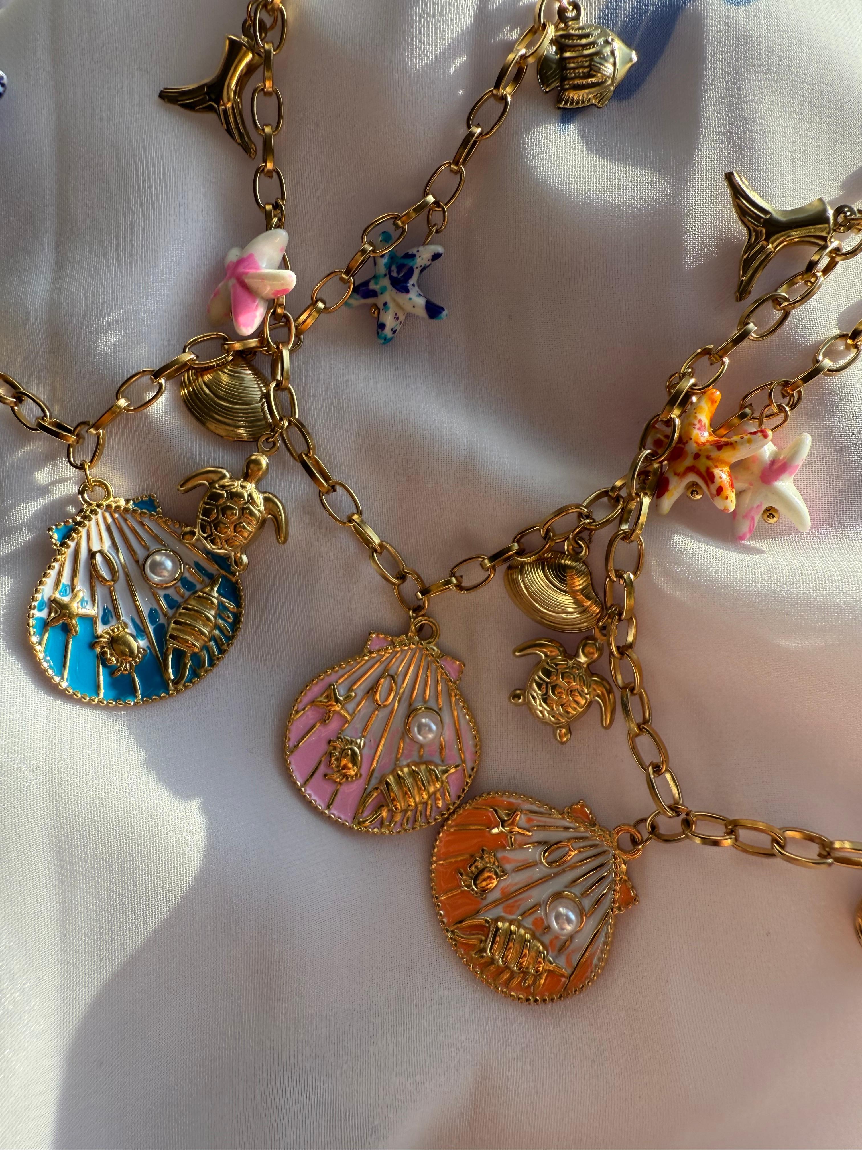 SEASHELL TALES KOLYE MAVİ