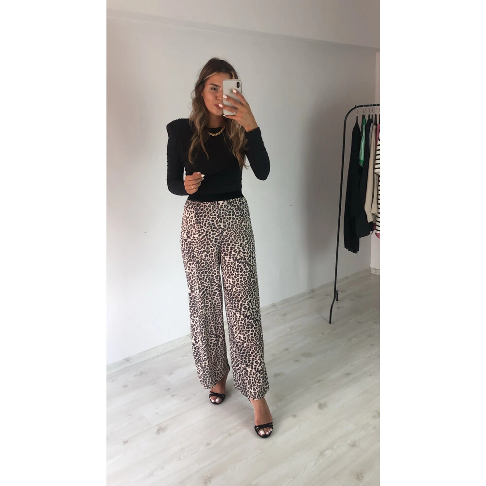 Leopar Desenli Pantolon