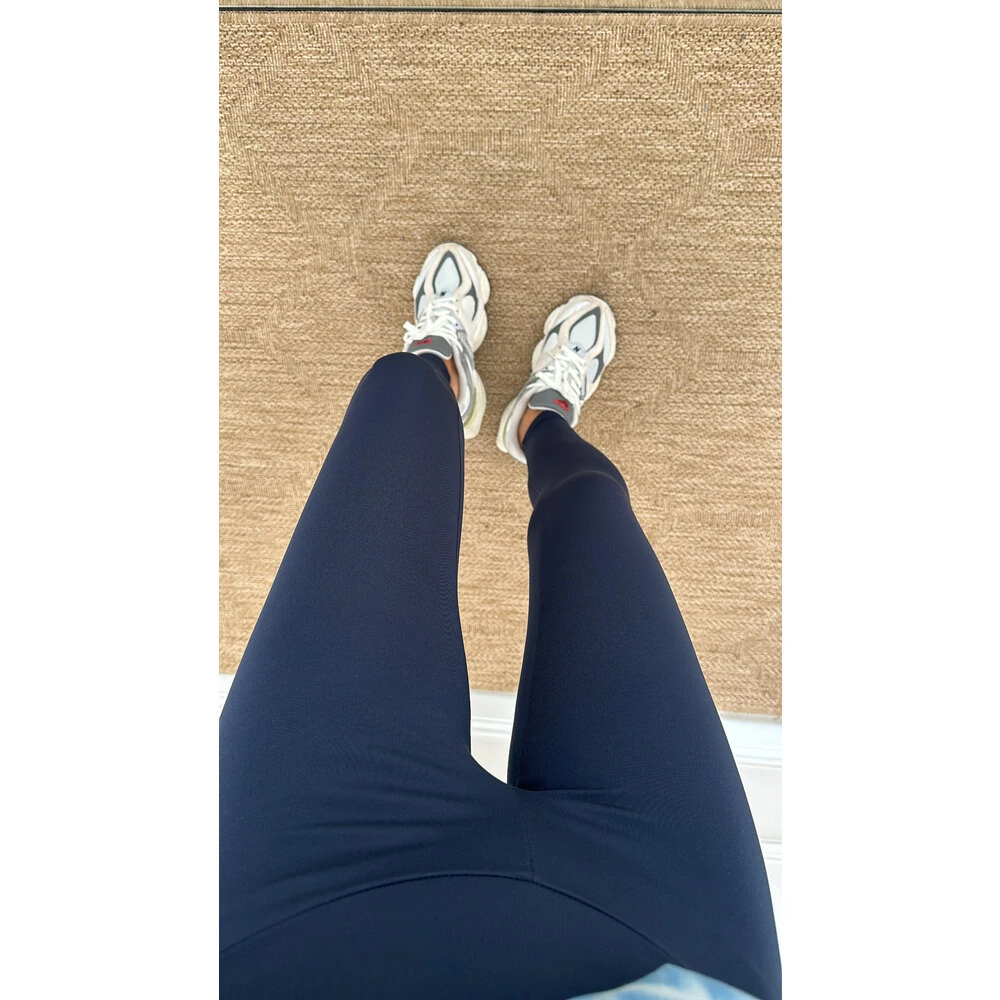 Lacivert Şardonlu Tayt