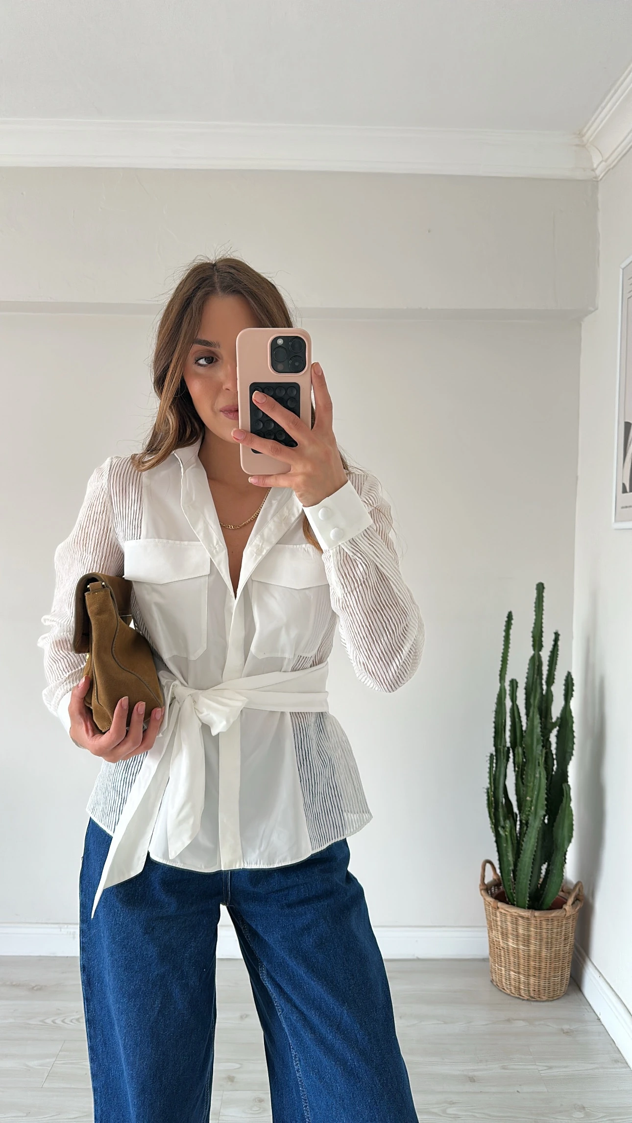 Transparan Detaylı Premıum Gömlek