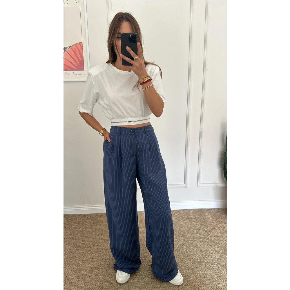 Beli Lastikli Vatkalı T-Shirt