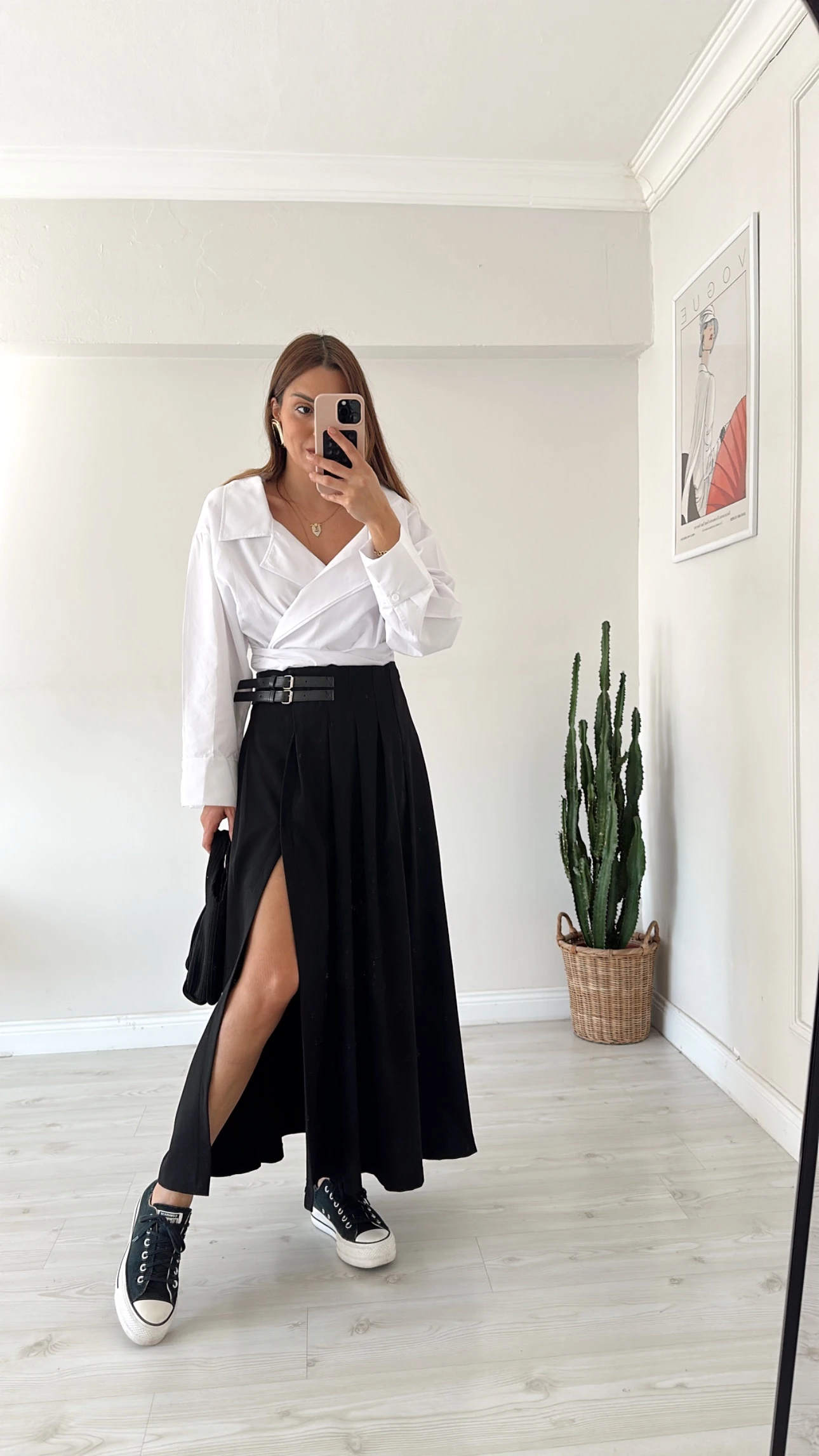 Yırtmaçlı Maxi Etek