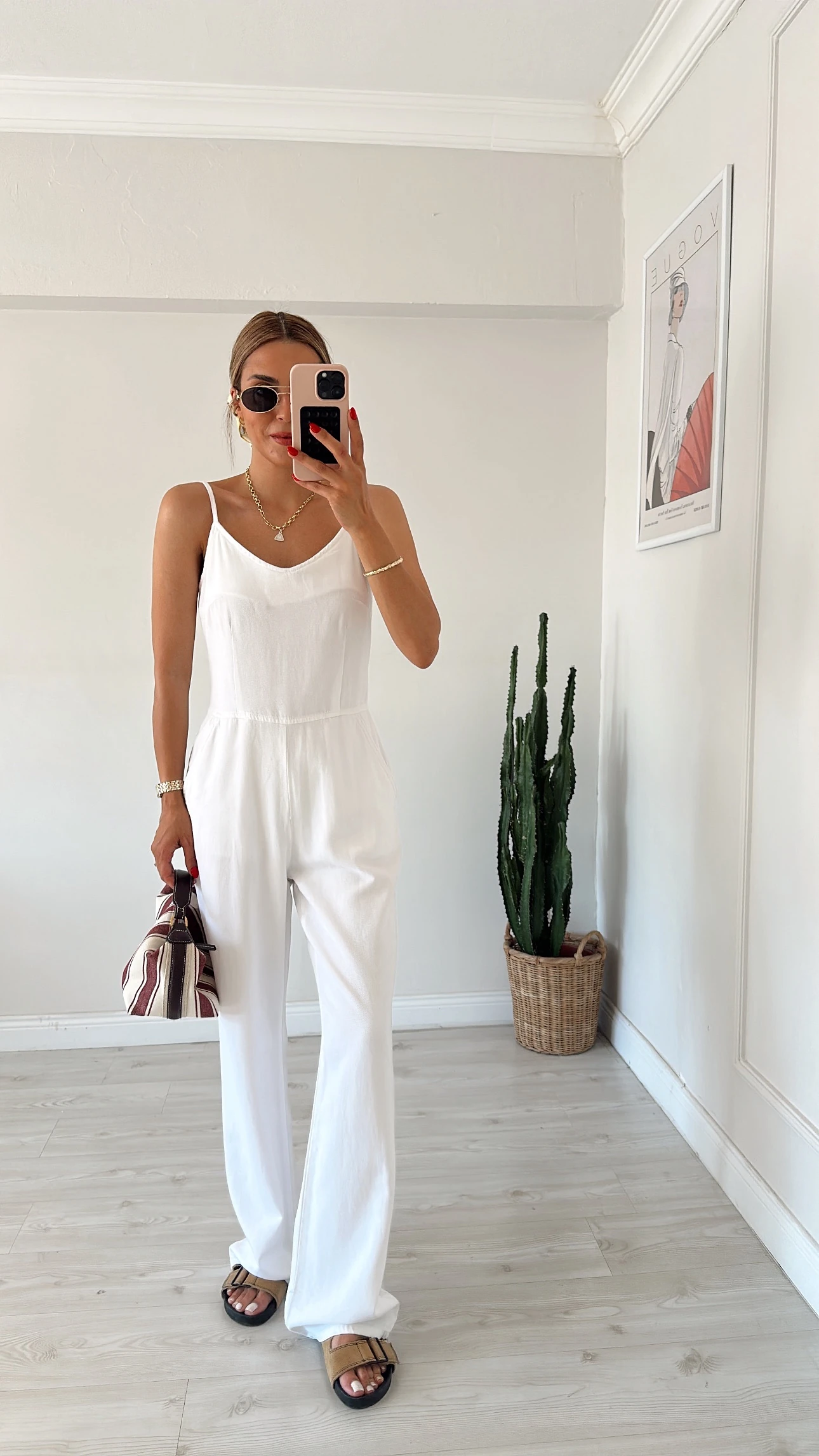 Askılı Tulum Beyaz