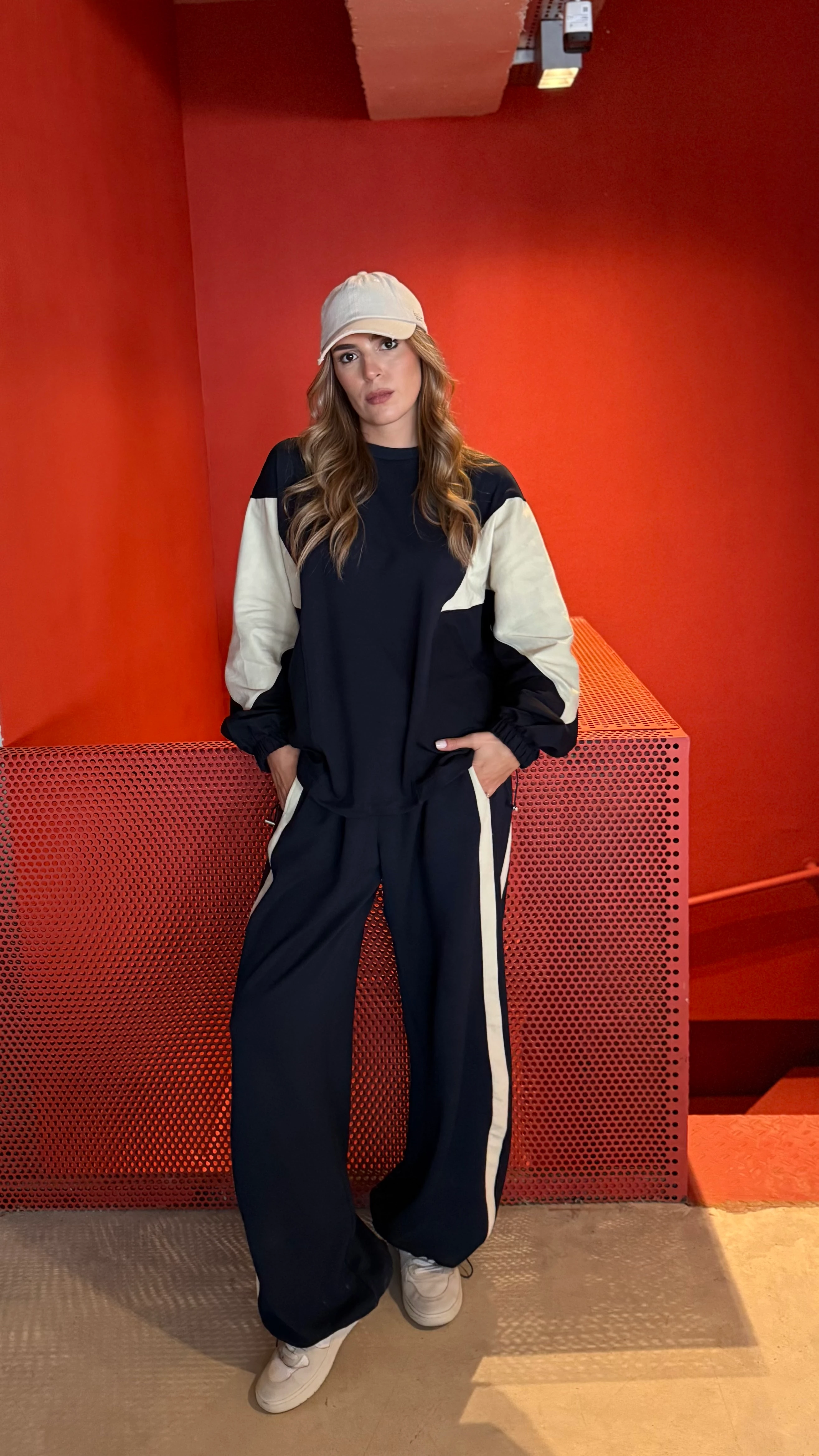 Blok Renkli Paraşüt Kumaş Detaylı Takım