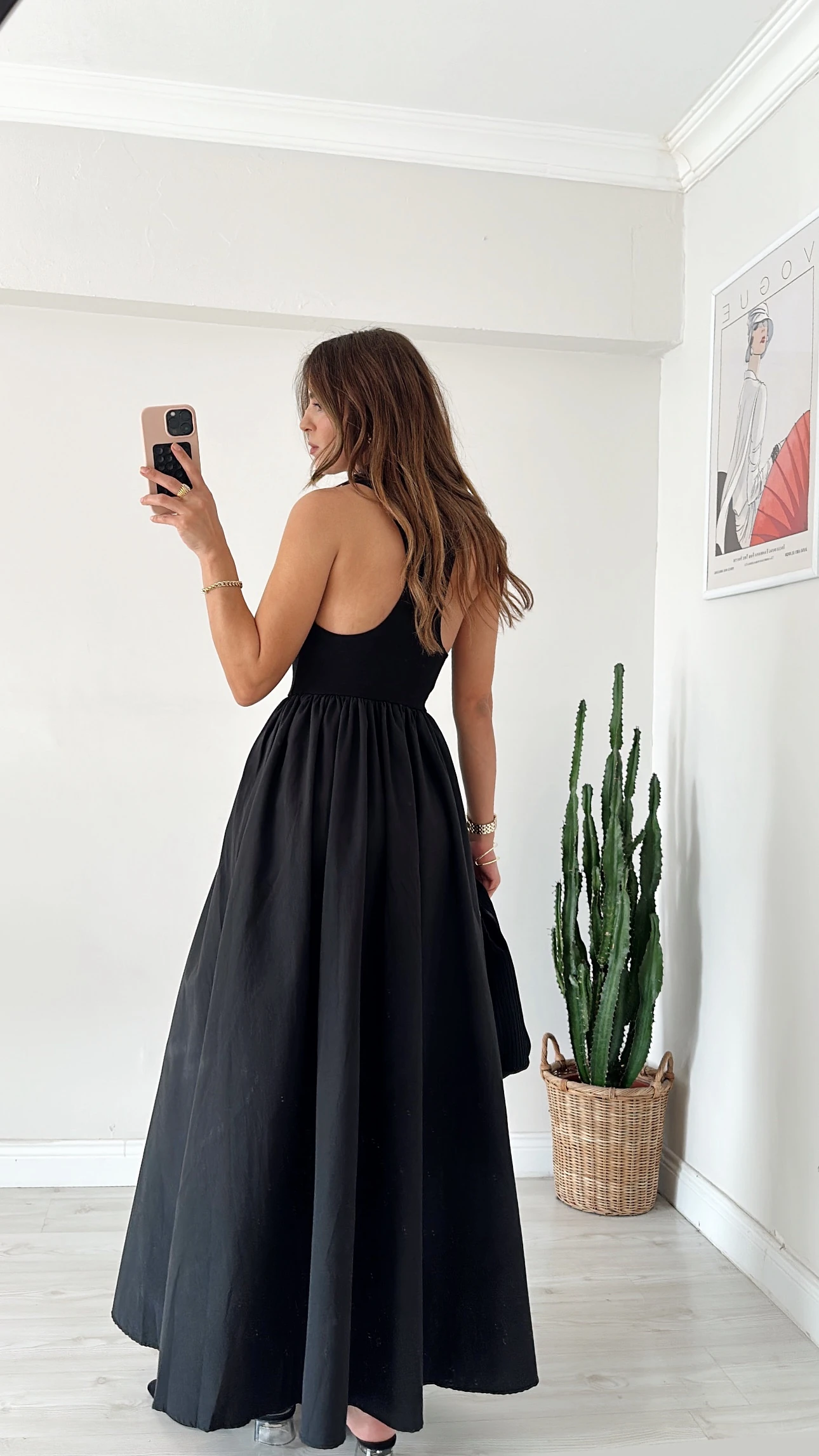 Halter Model Maxi Elbise