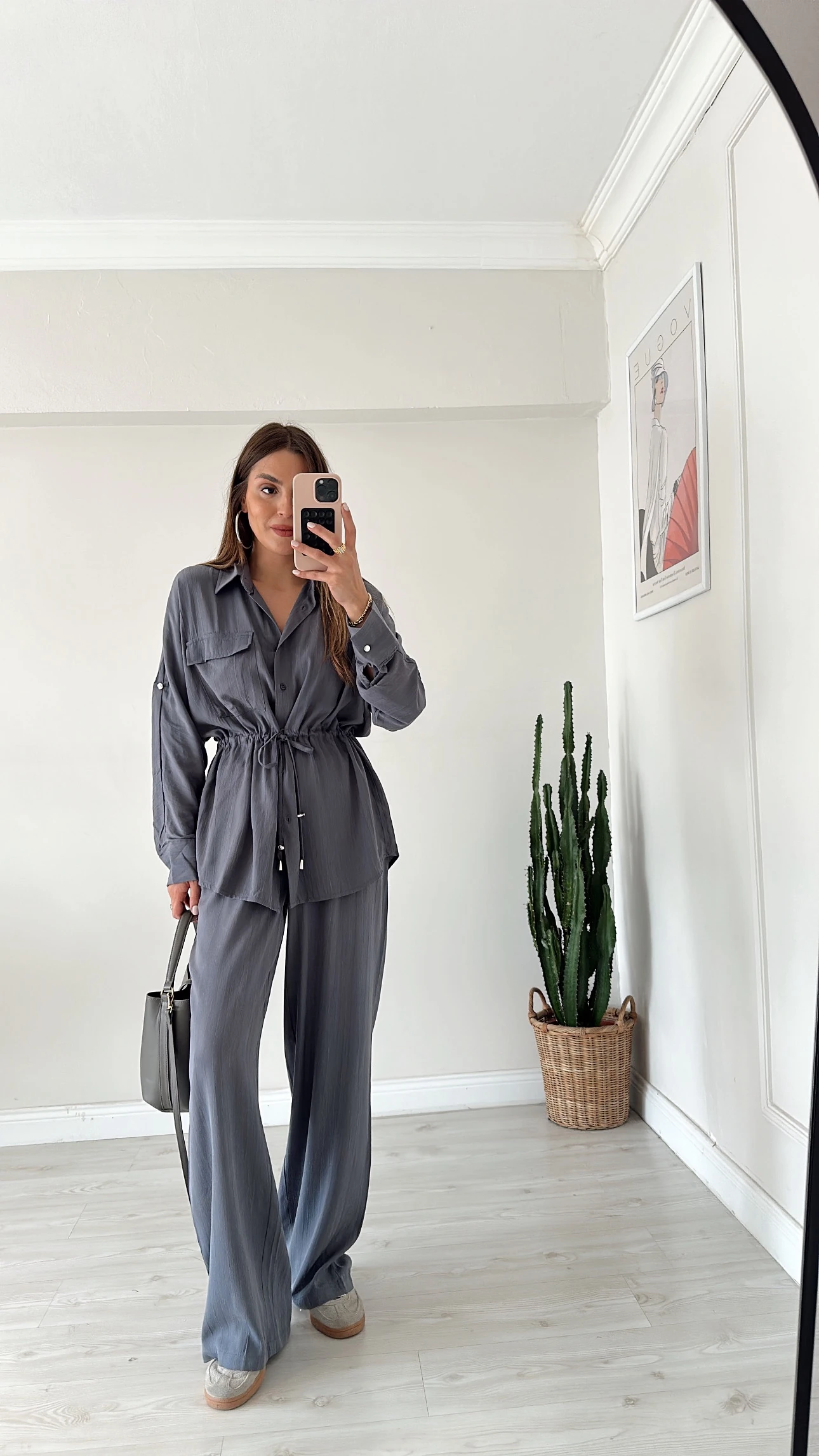 Beli Bağlamalı Takım Füme