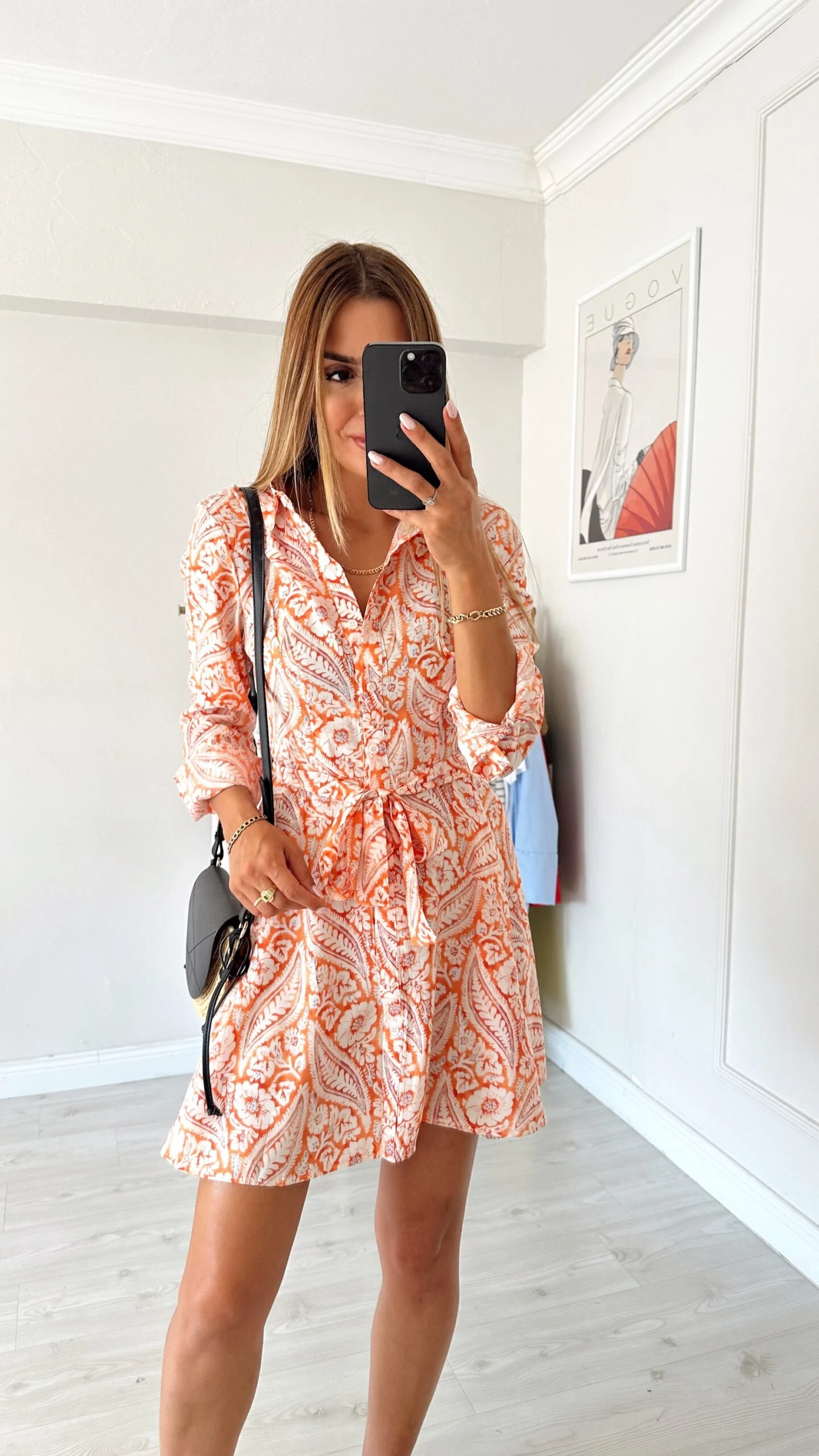 Desenli Gömlek Elbise