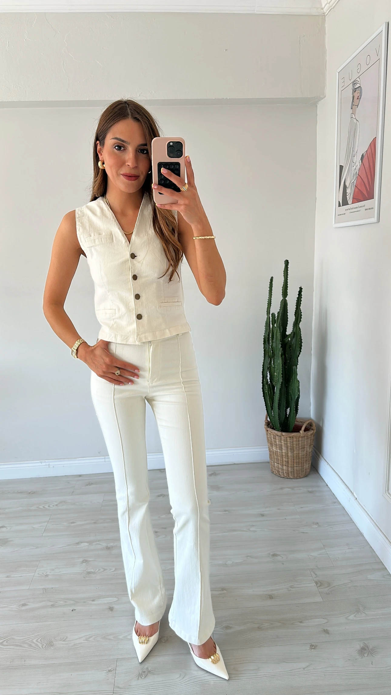 Likralı Yelek Pantolon Takım