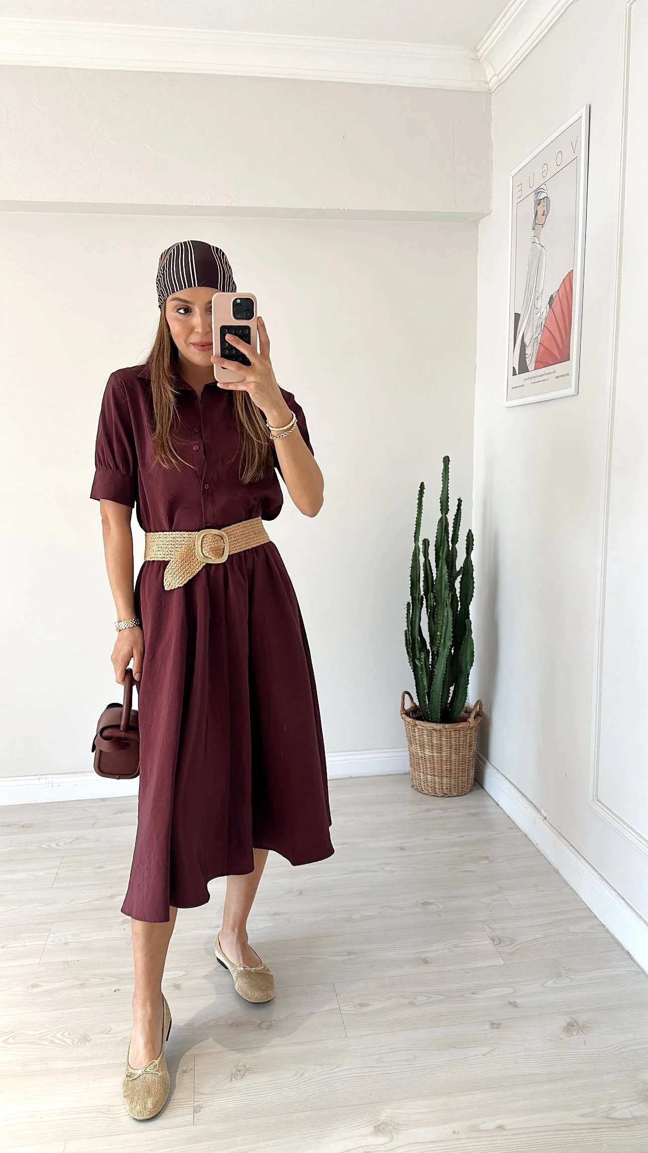 Midi Etekli Tensel Takım Bordo