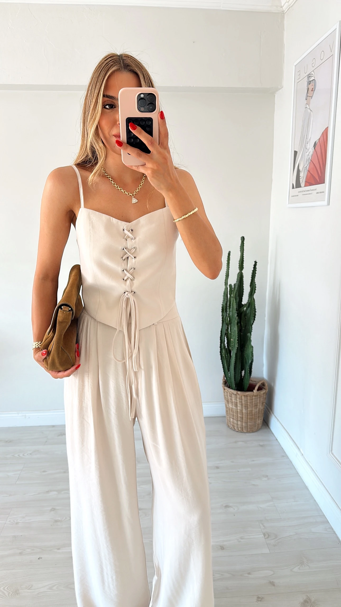 Özel Seri Bağlamalı Bluz Pantolon Takım