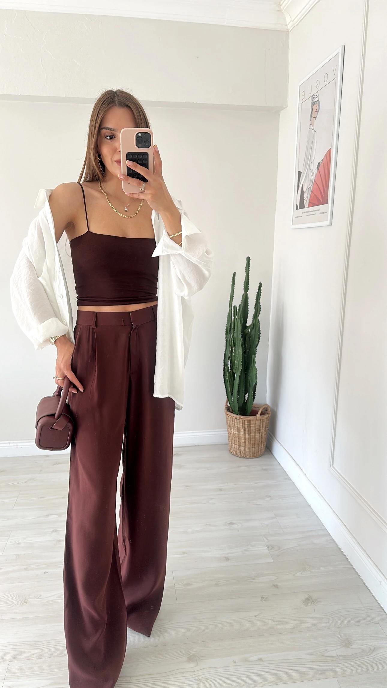 Koyu Kahve Palazzo Pantolon