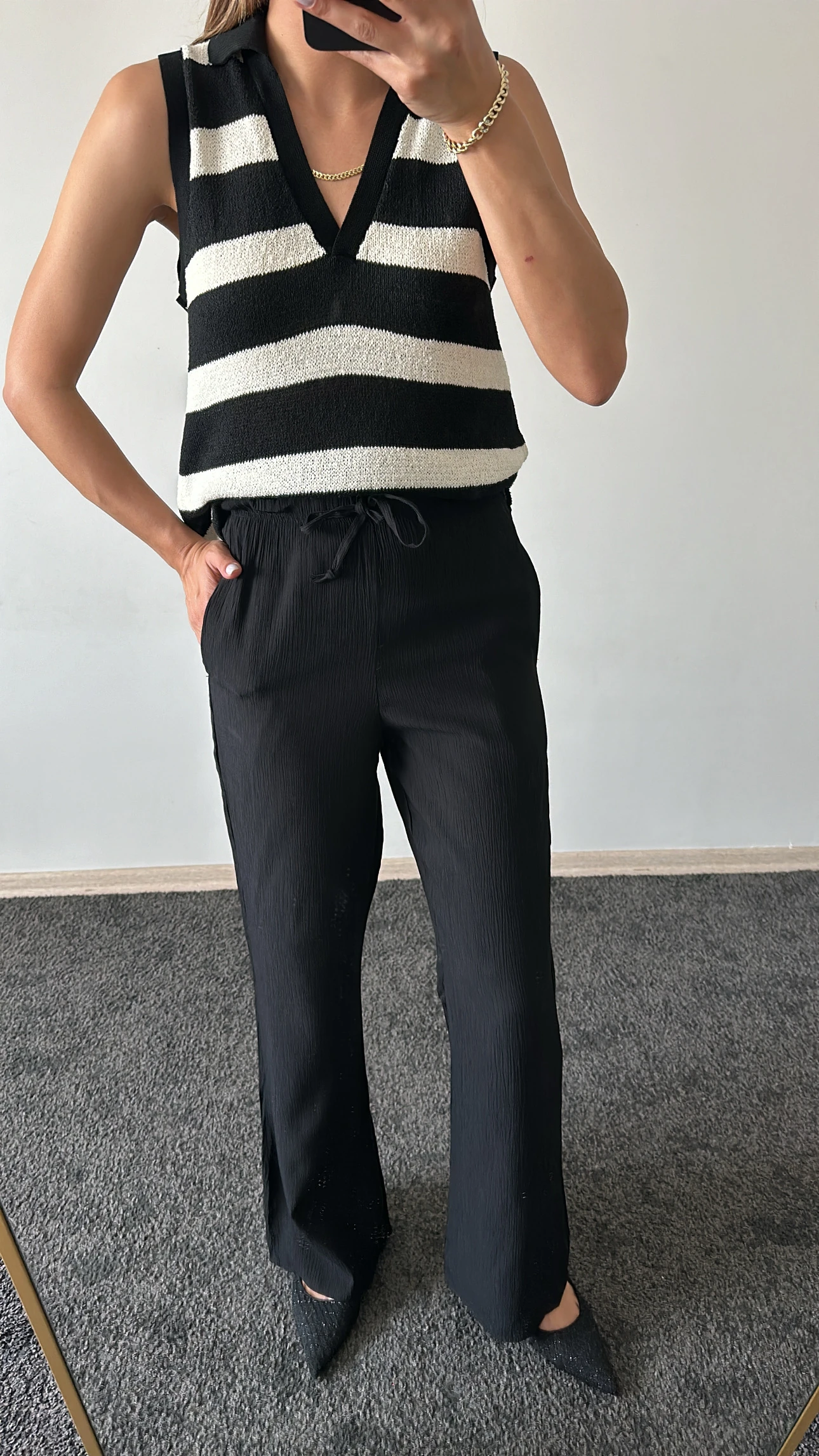 Bürümcük Pantolon Siyah