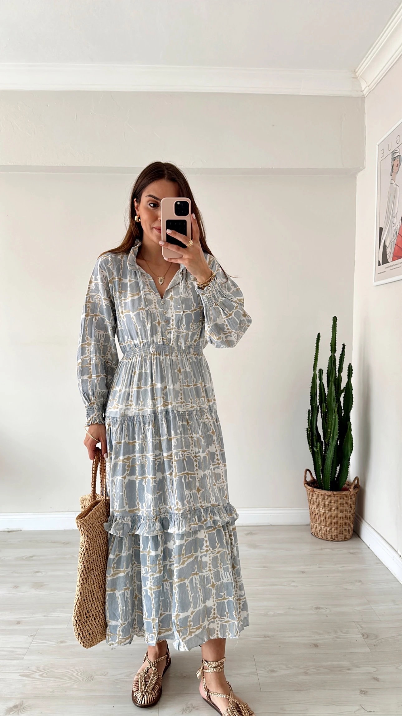 Uzun Kol Maxi Elbise