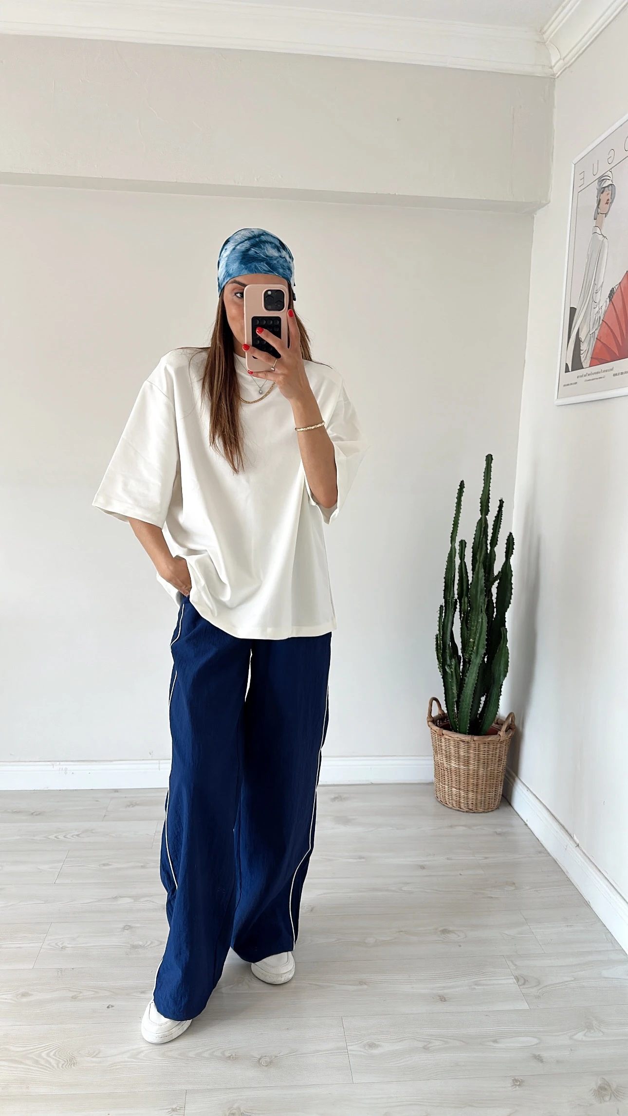 Beli Bağlamalı Paraşüt Pantolon Lacivert