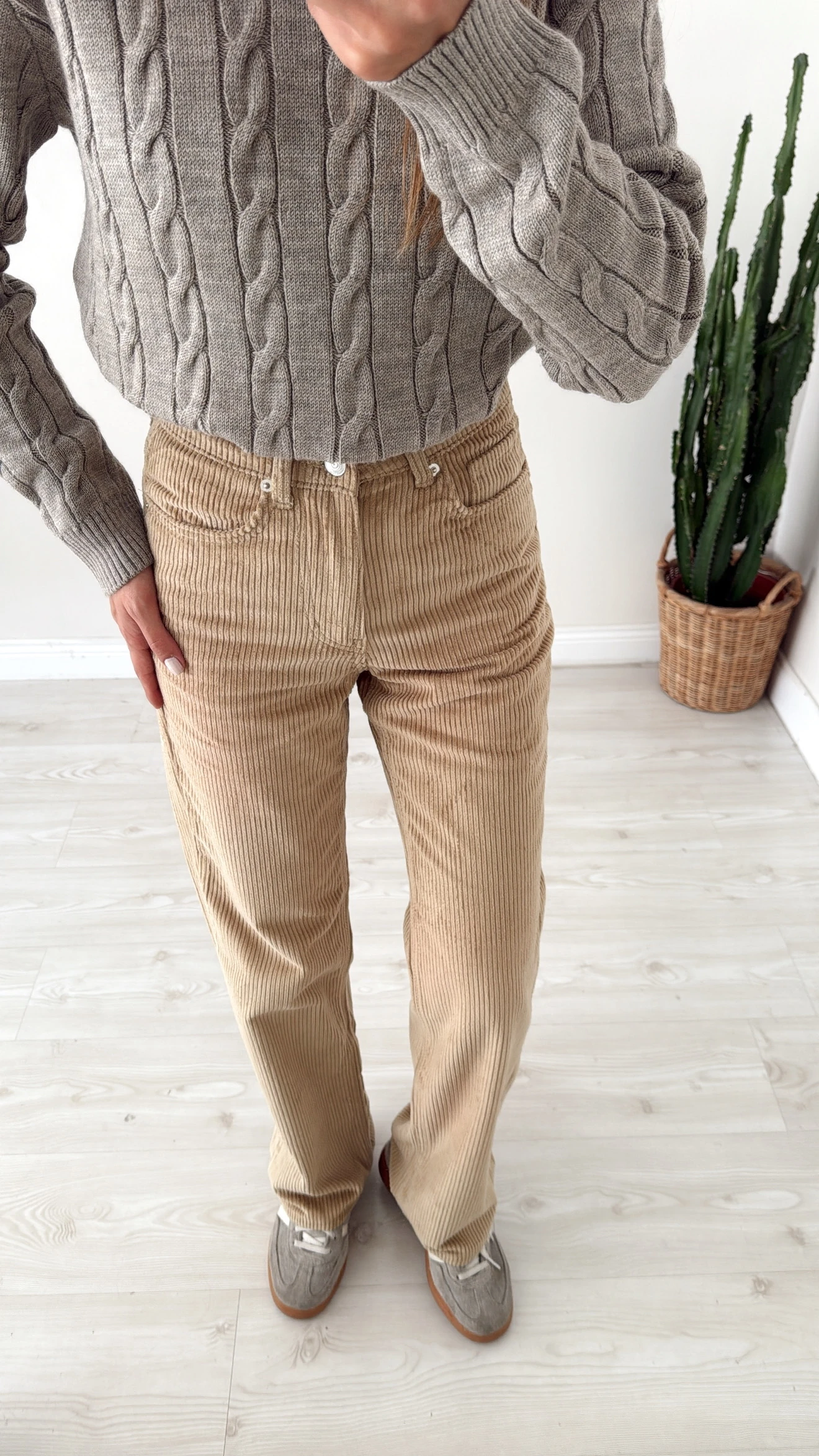 Kadife Straight Pantolon