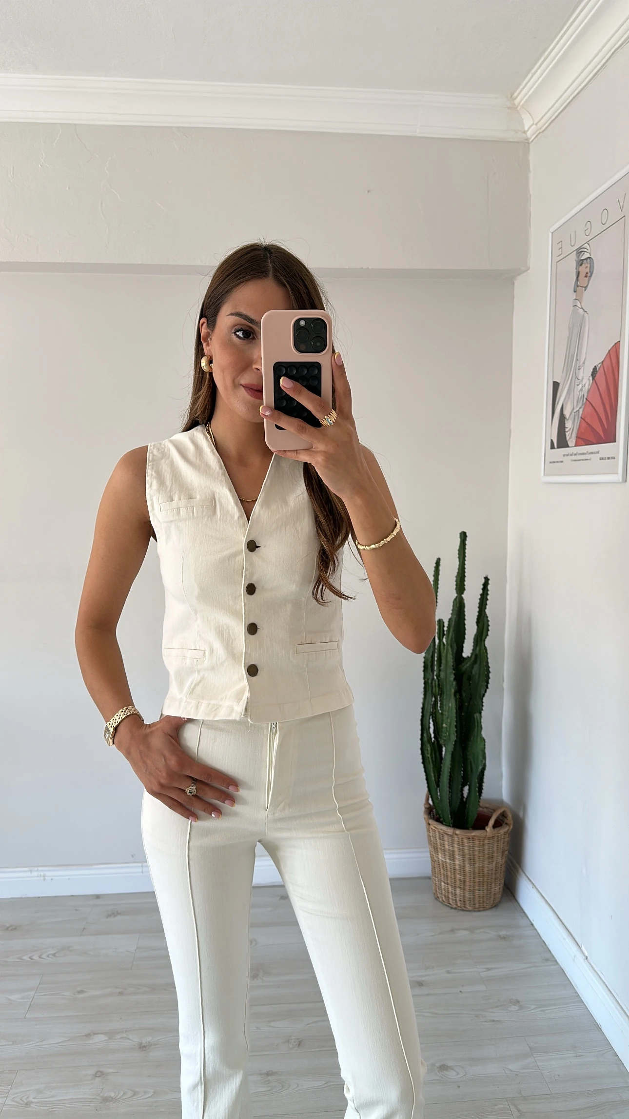 Likralı Yelek Pantolon Takım