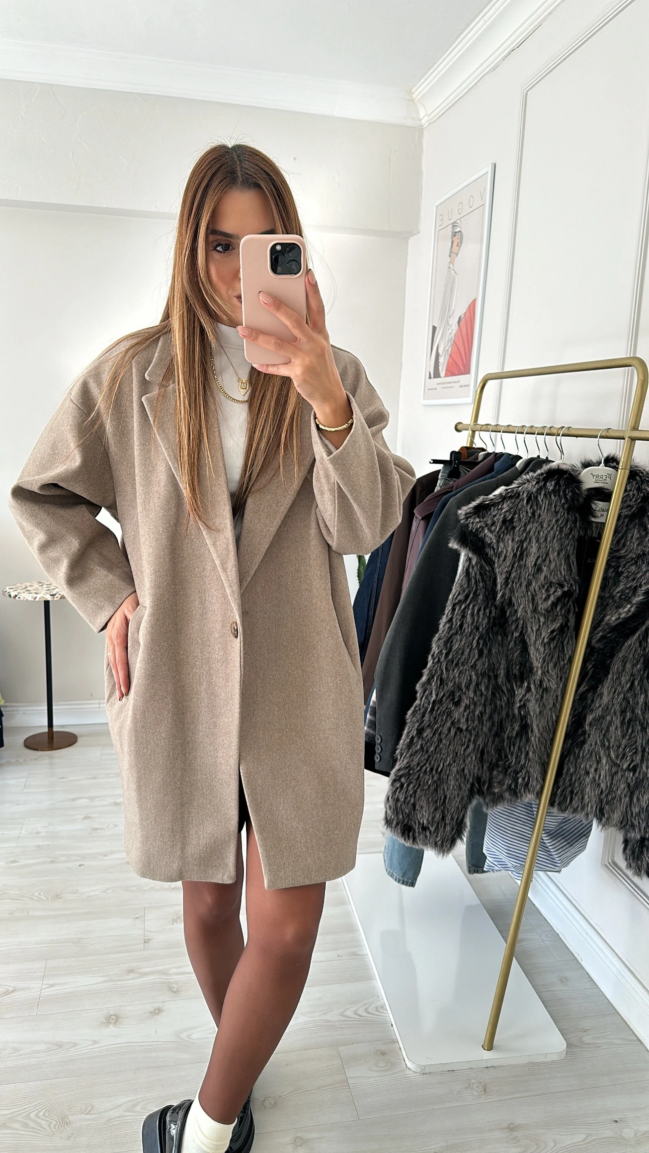 Tek Düğmeli İnce Kaban