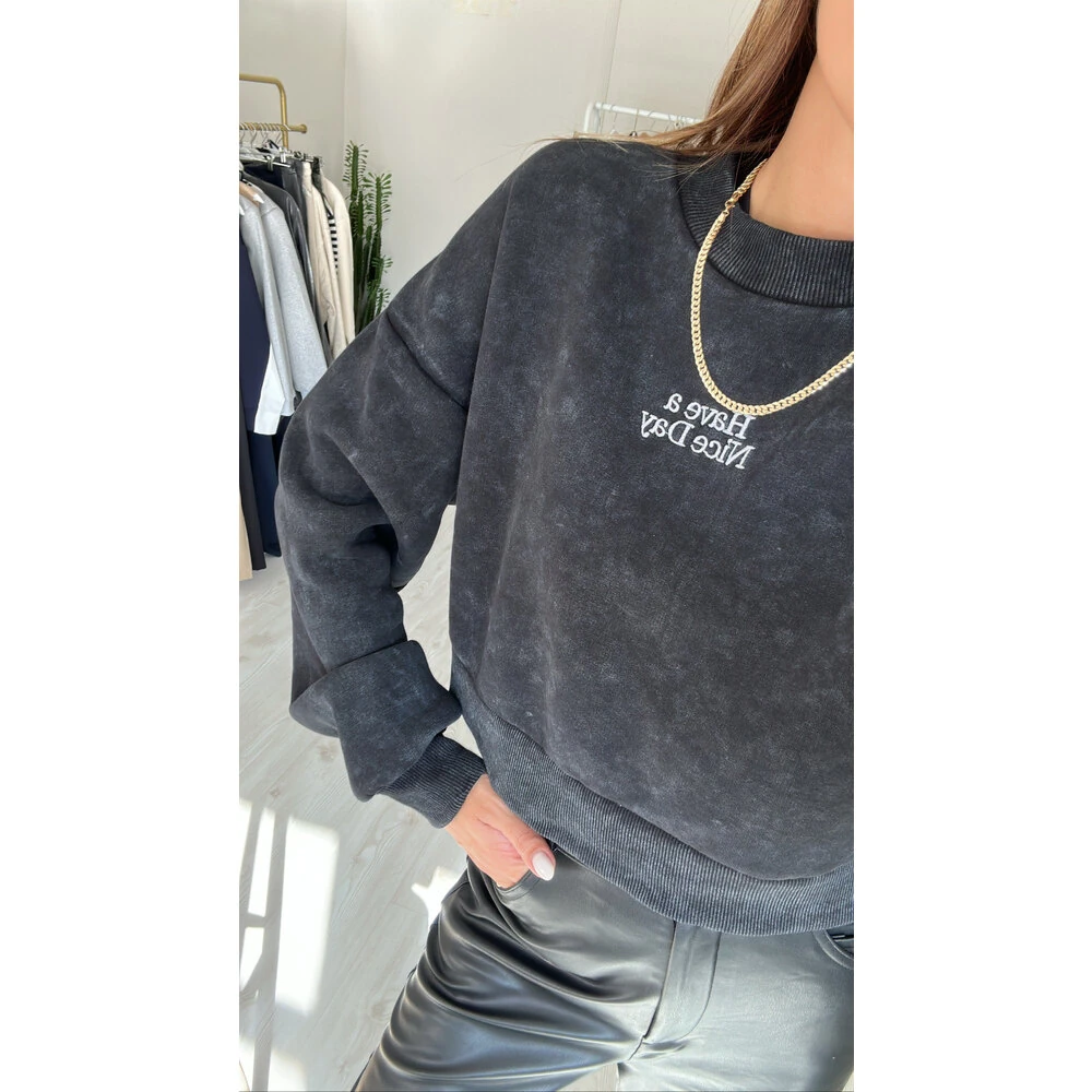 Yıkamalı Sweatshirt