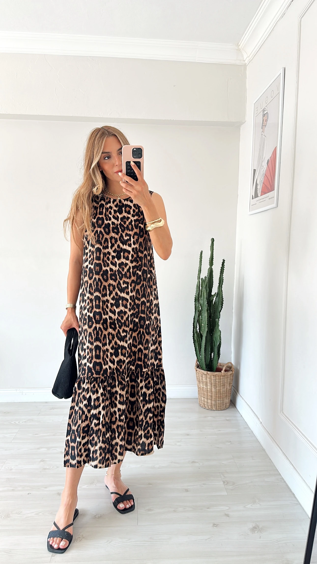 Midi Boy Leopar Elbise