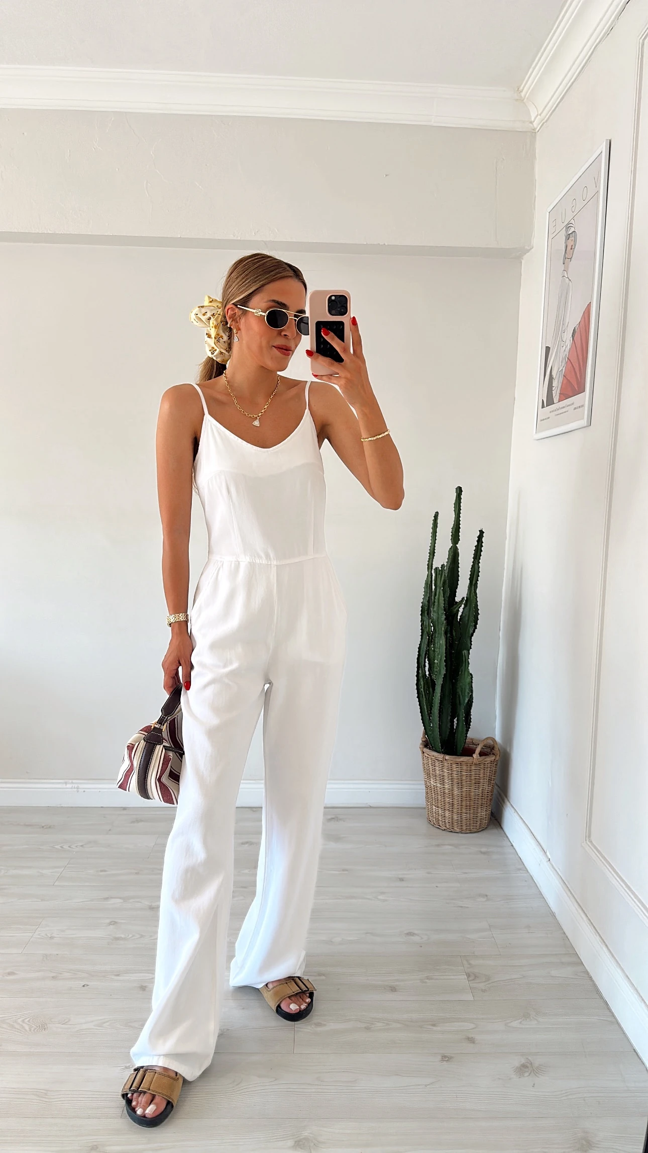 Askılı Tulum Beyaz