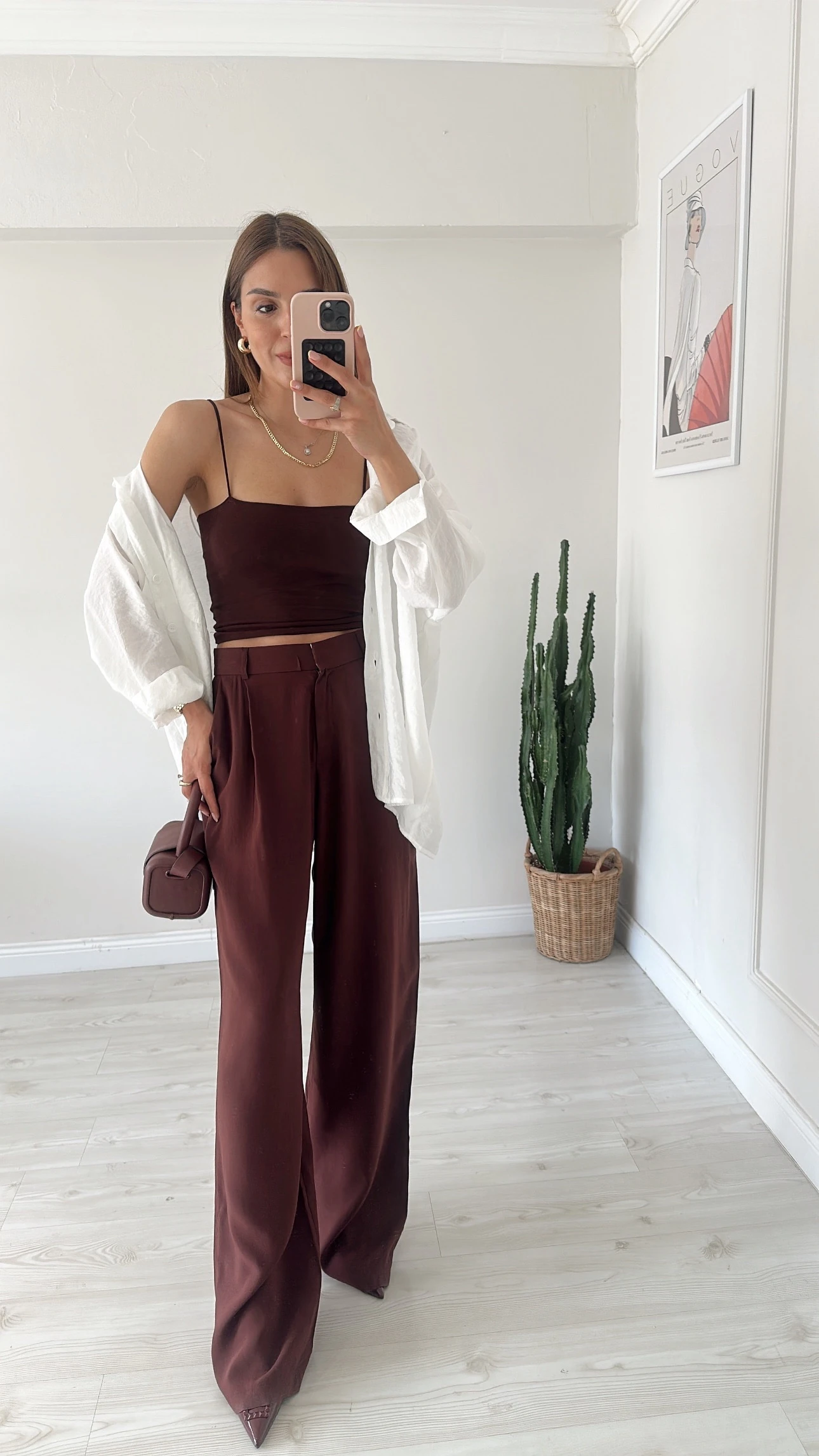 Koyu Kahve Palazzo Pantolon