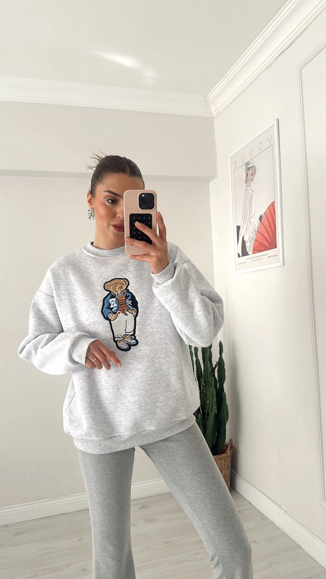 Teddy İşlemeli Sweat Grimelanj