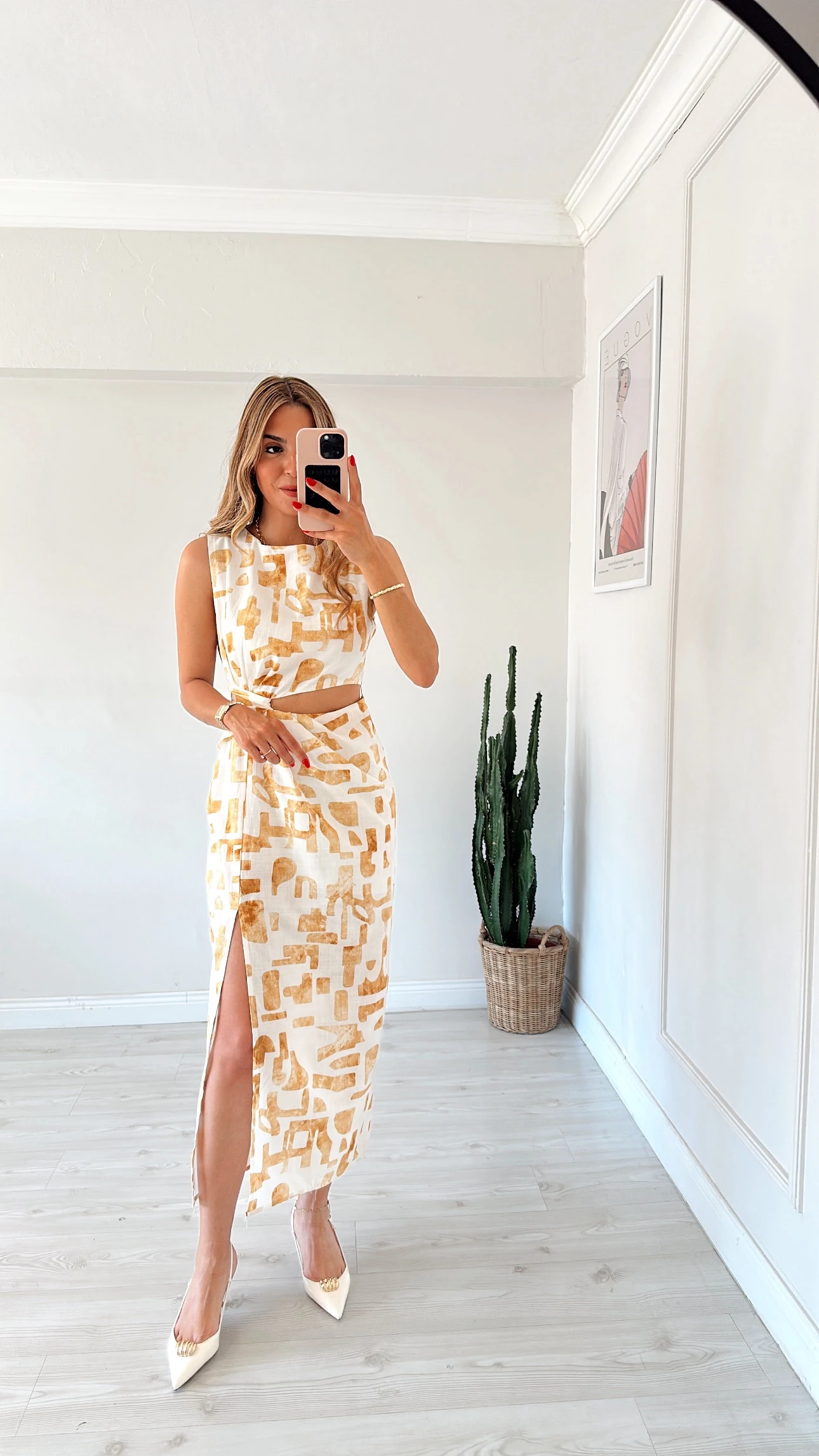 Desenli Drapeli Elbise