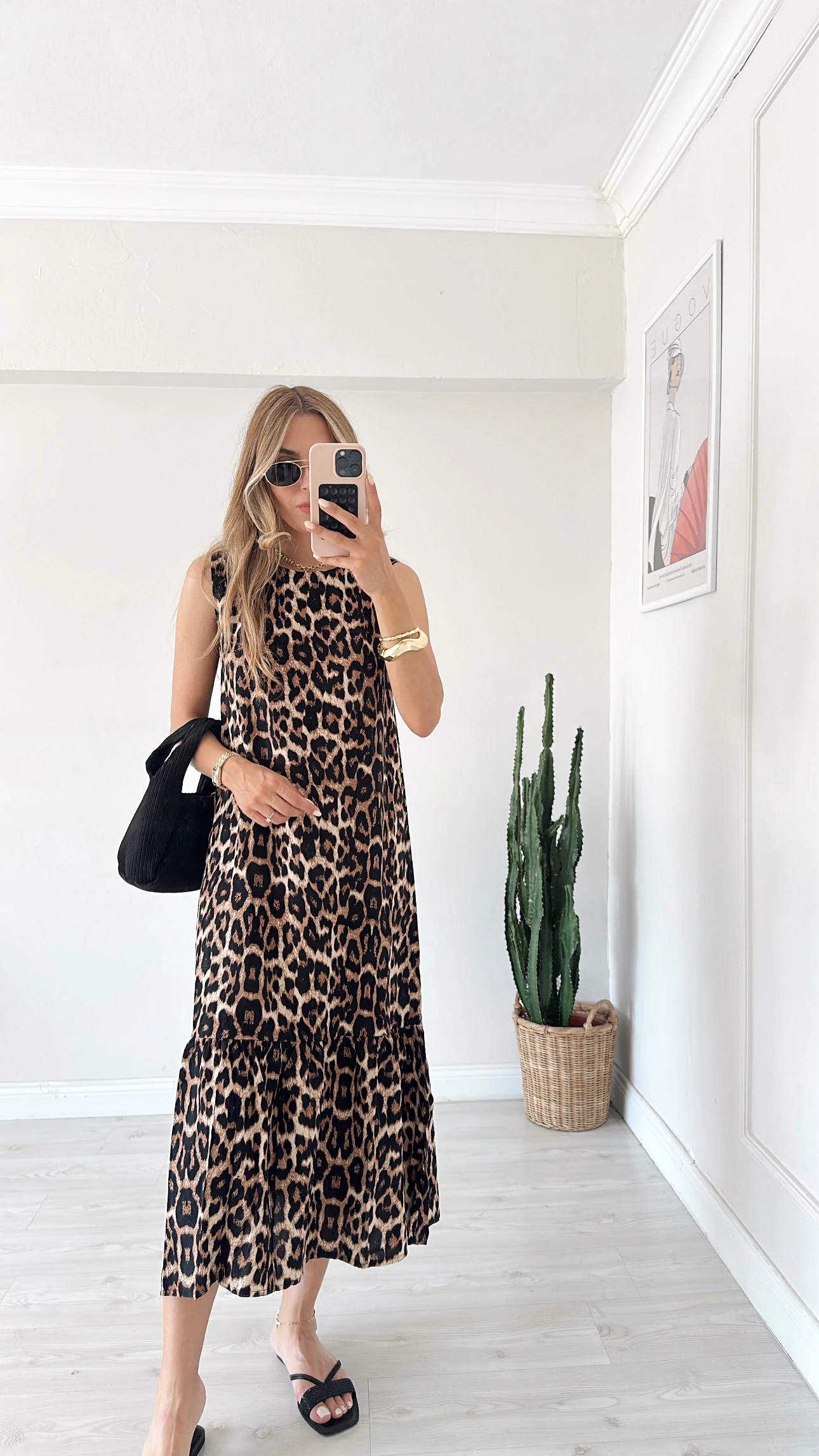 Midi Boy Leopar Elbise